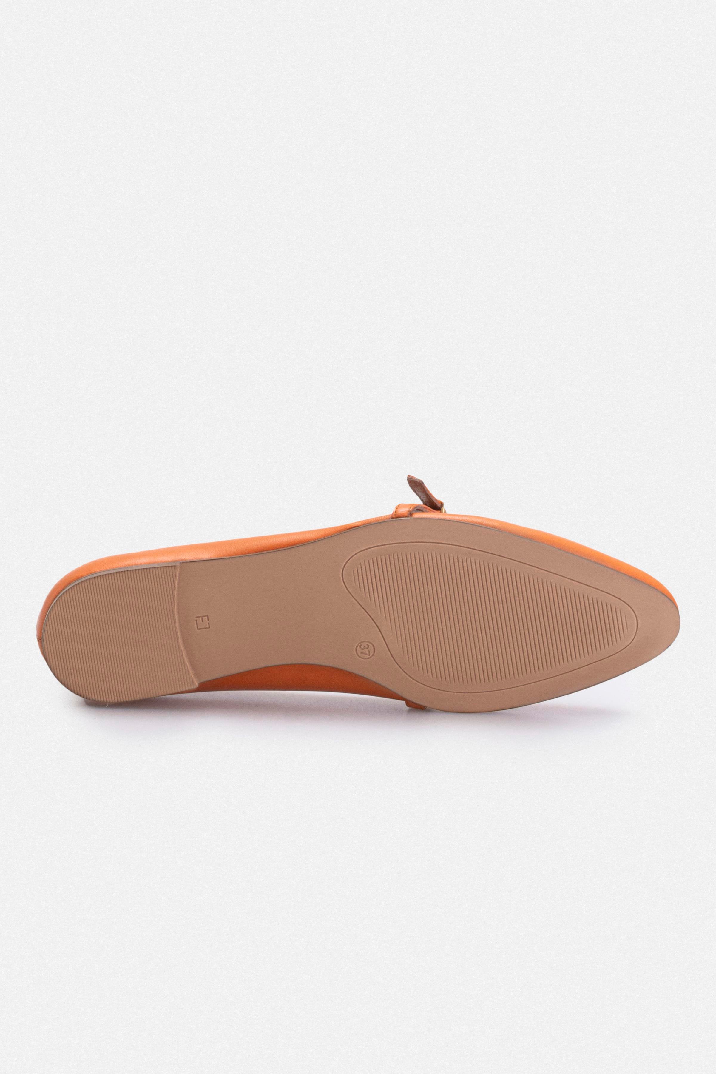 Bordoux Kadın Babet - Oranj Deri