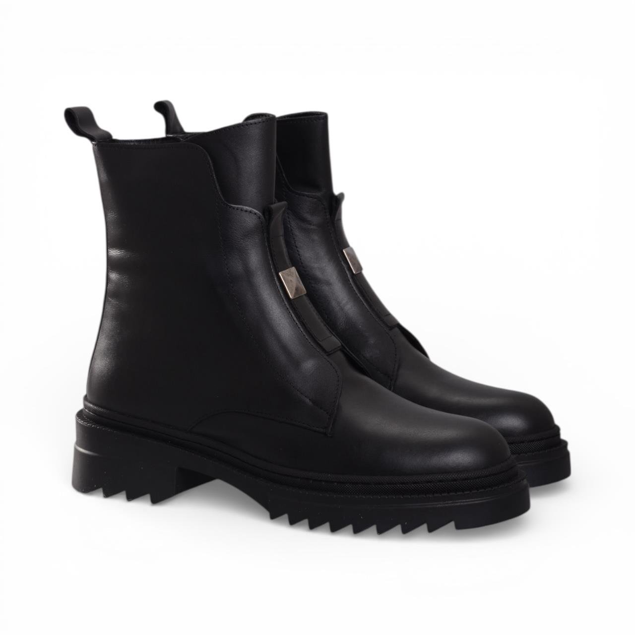 Hannai Kadın Bot - Siyah Deri