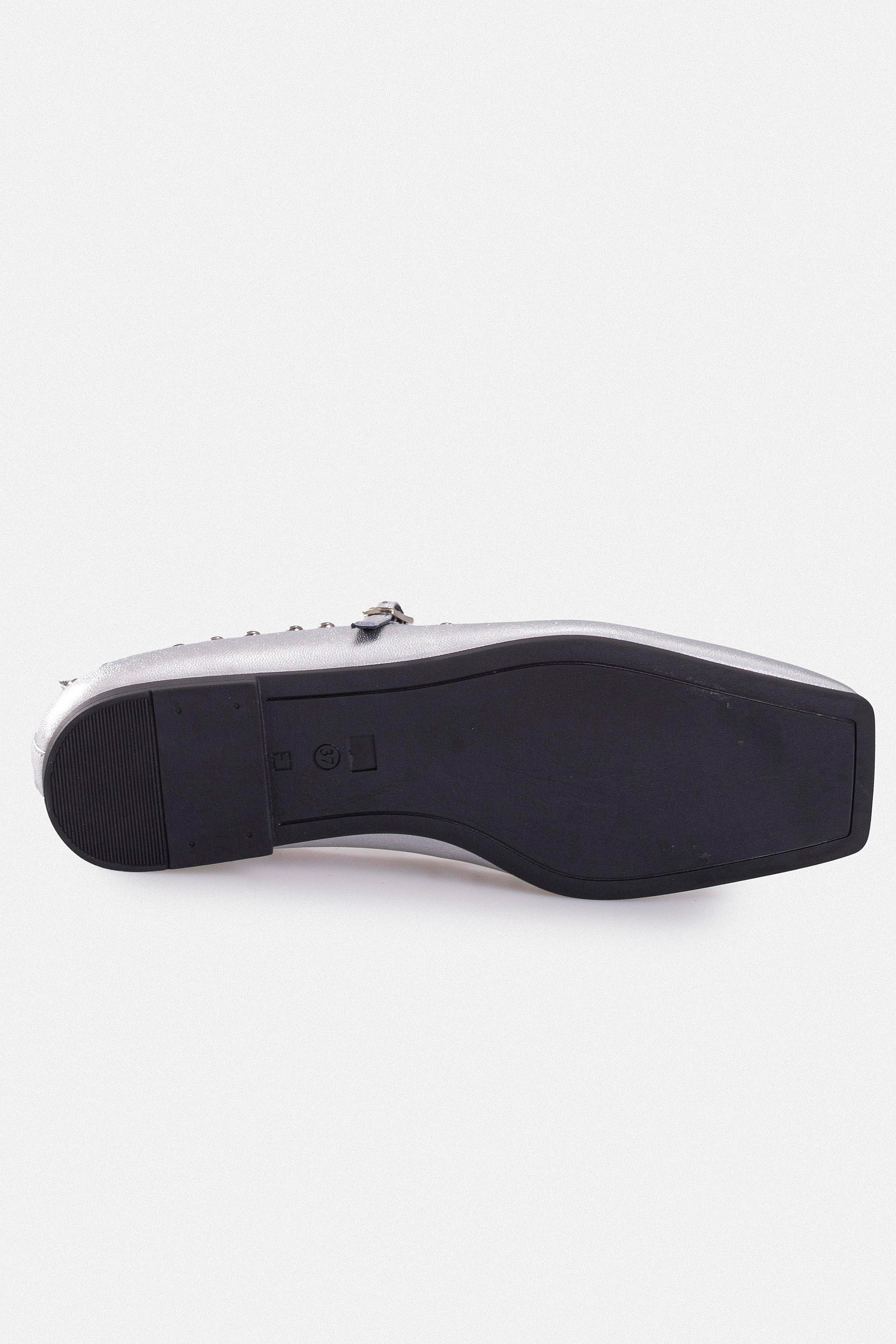 Kadın Düz Babet - Lame Deri