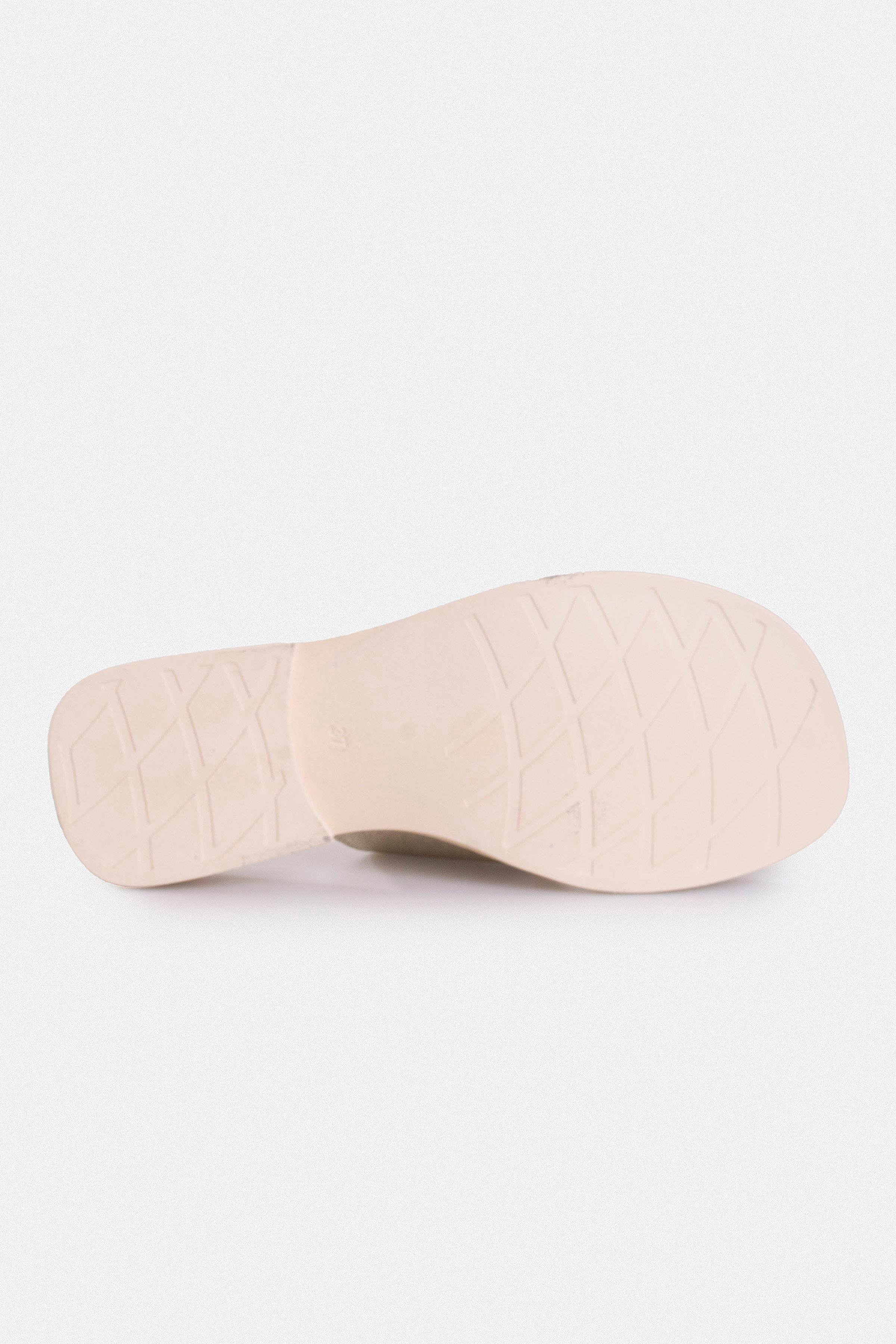 Kadın Günlük Düz Terlik - Altın Deri