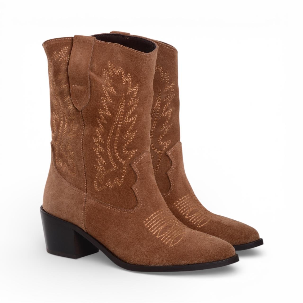 Kadın Kalın Topuklu Bot - Desert Süet