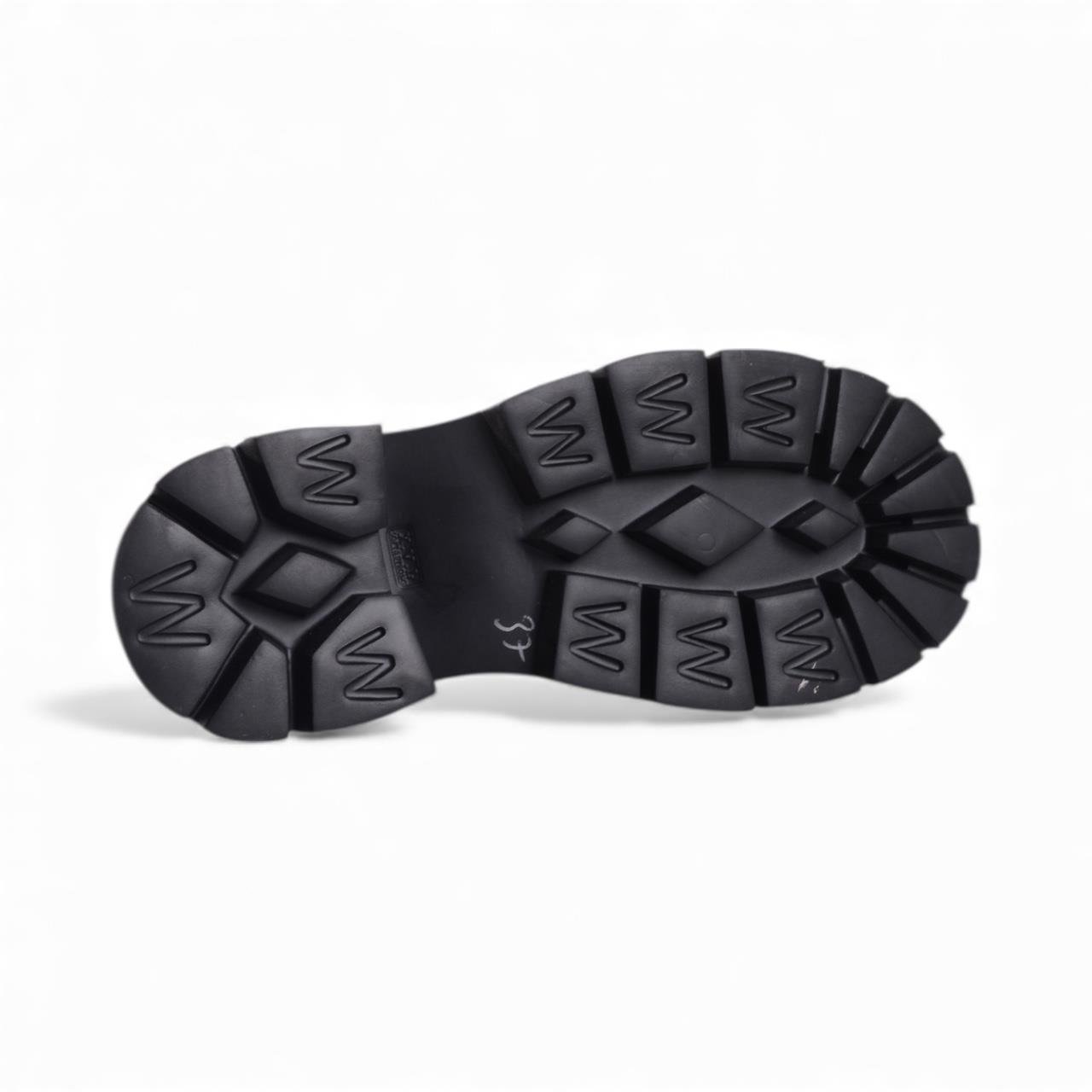 Kadın Kalın Topuklu Bot - Krem Deri