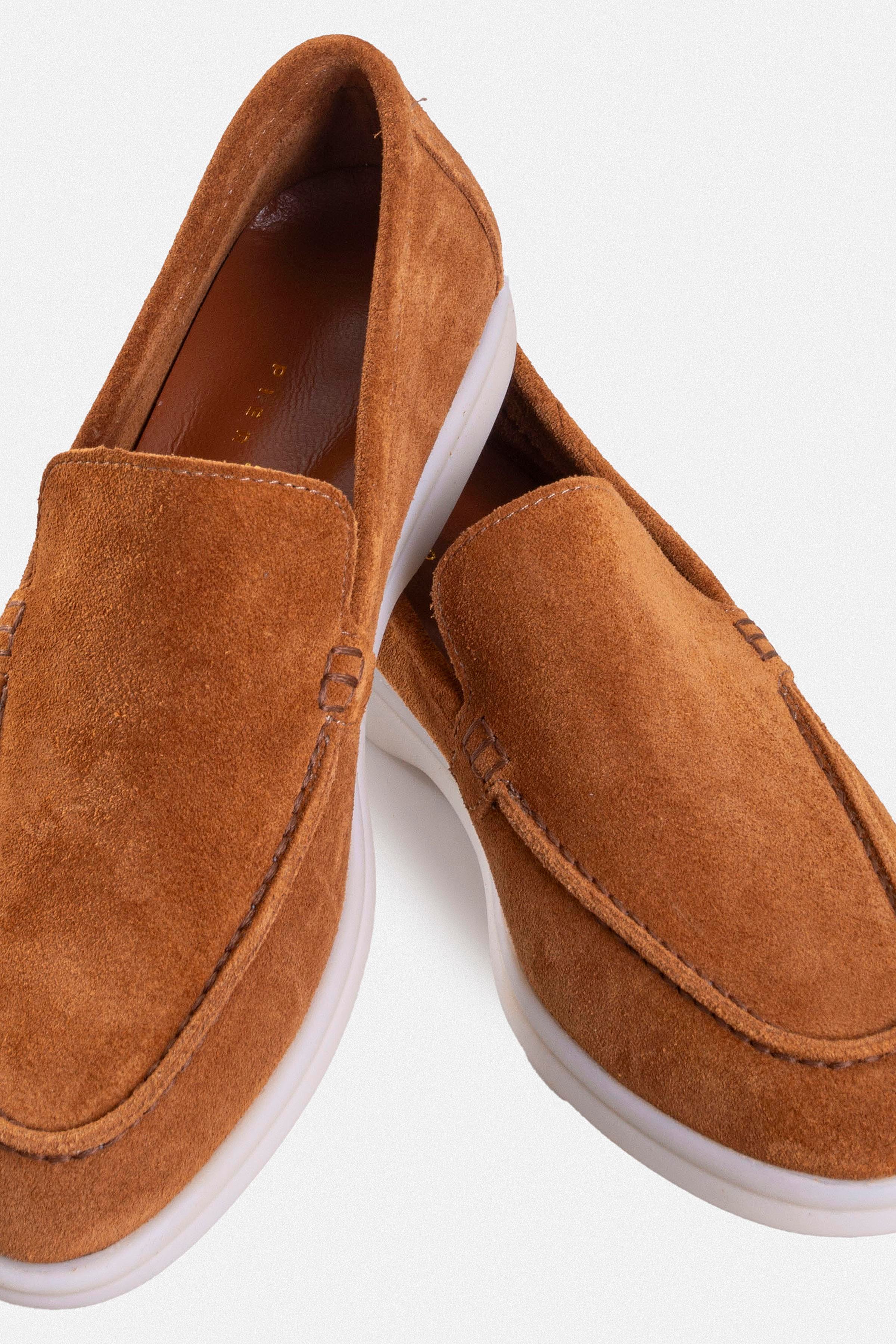 Kadın Loafer Ayakkabı - Taba Süet