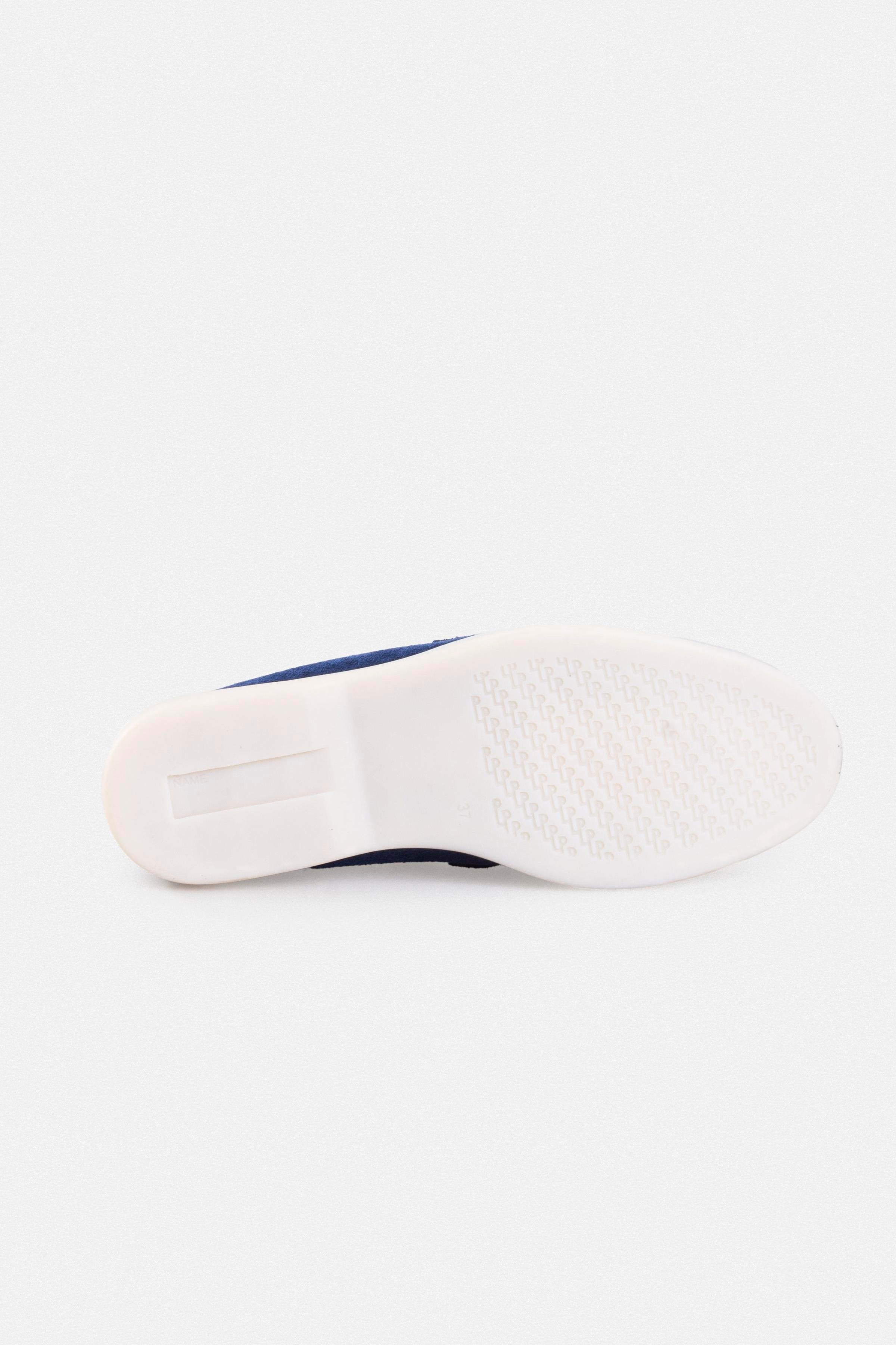 Kadın Loafer Babet Ayakkabı - Lacivert Süet