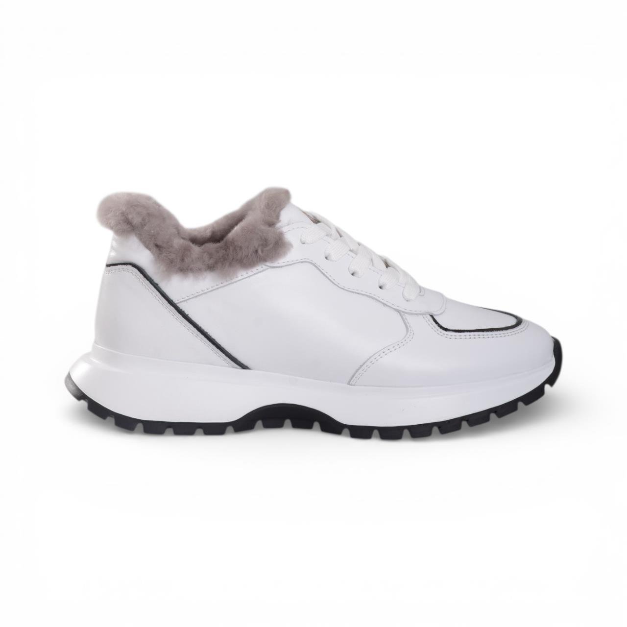 Kadın Spor Ayakkabı - Beyaz Deri