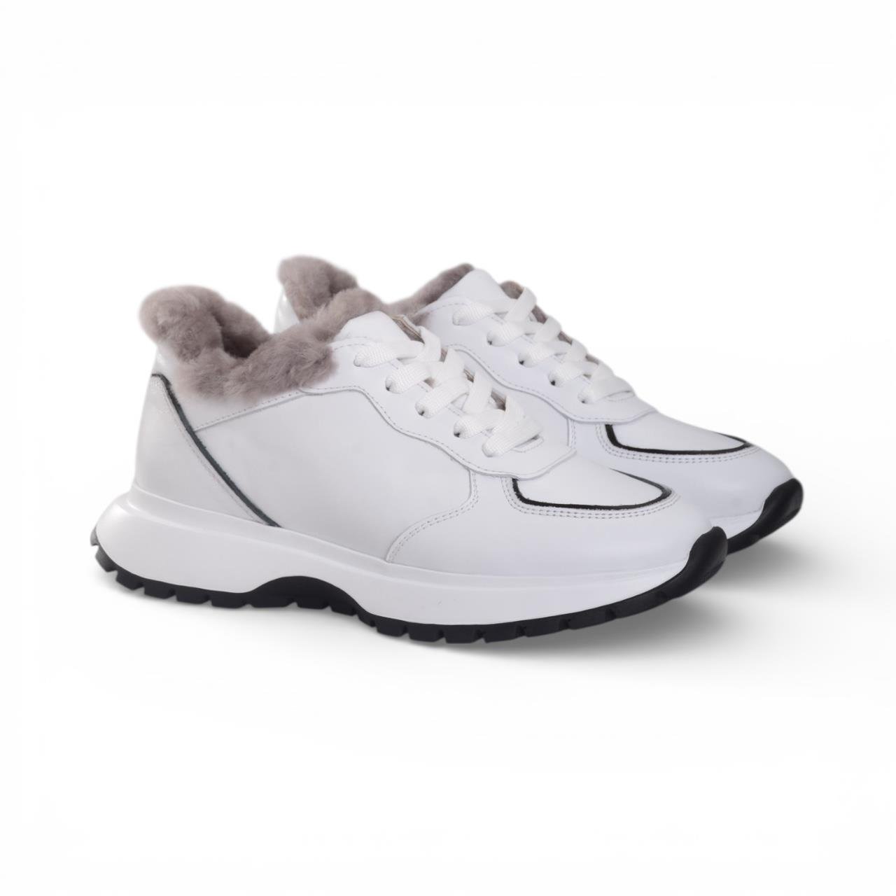 Kadın Spor Ayakkabı - Beyaz Deri