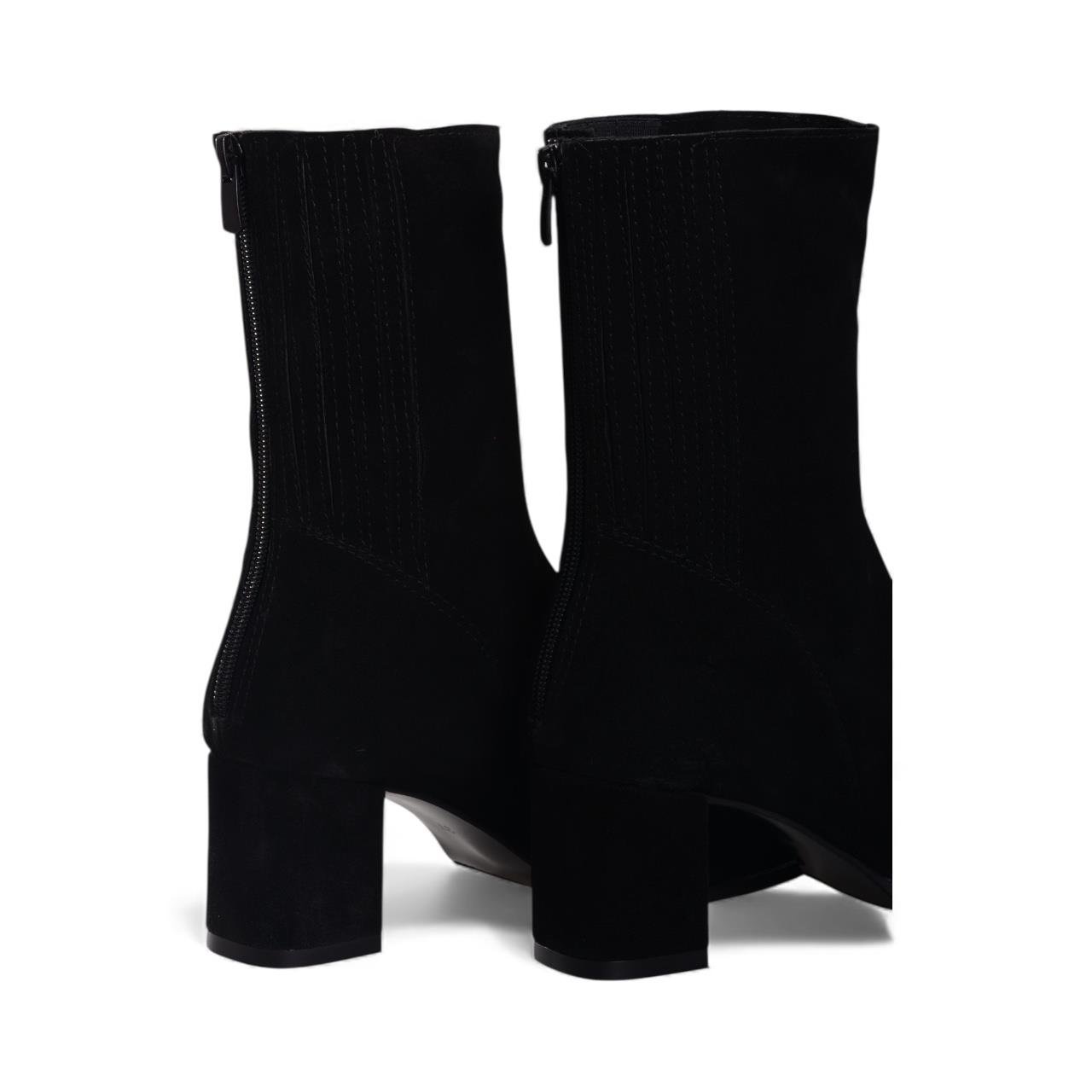 Kadın Topuklu Bot - Siyah Süet