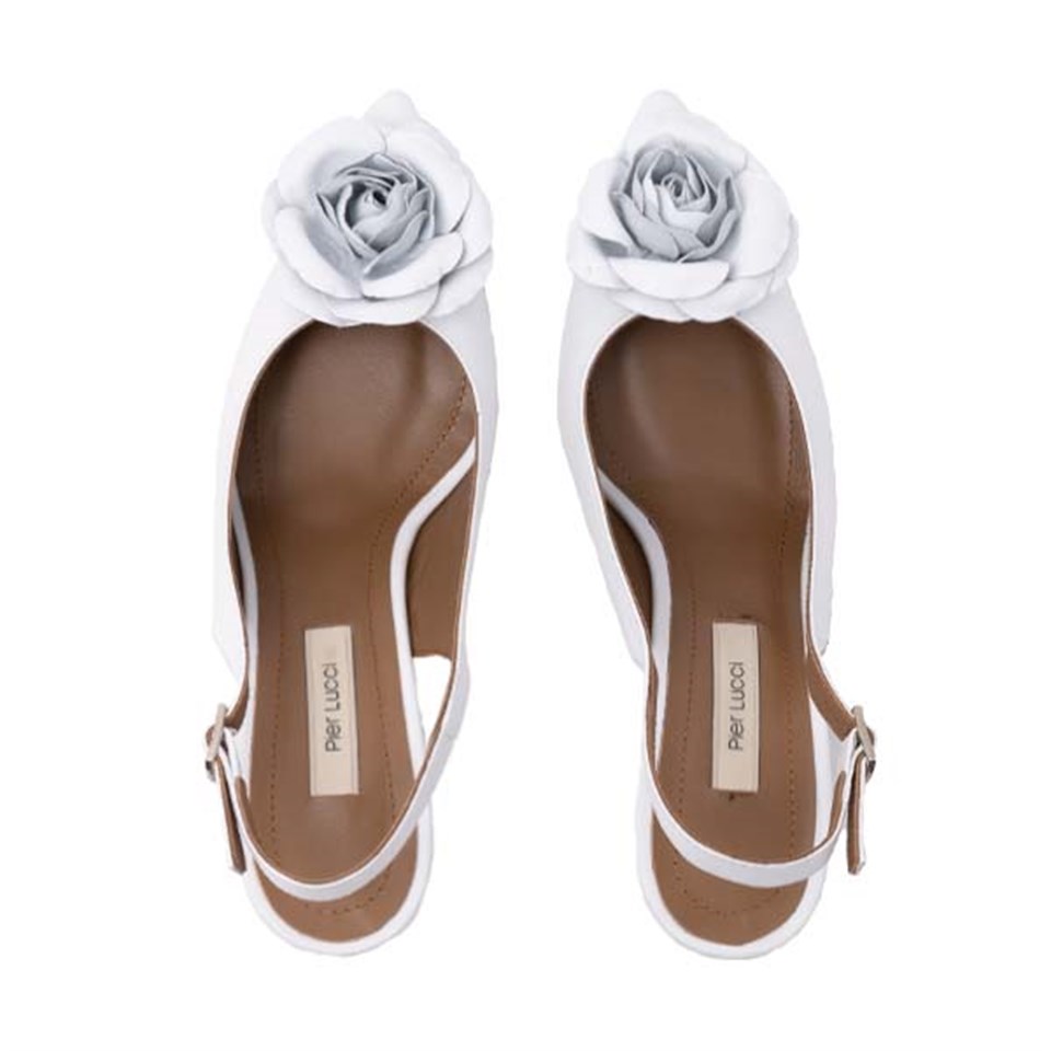 Rose Beyaz Sandalet