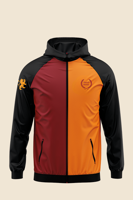 Giallo Rosso Parçalı Yağmurluk