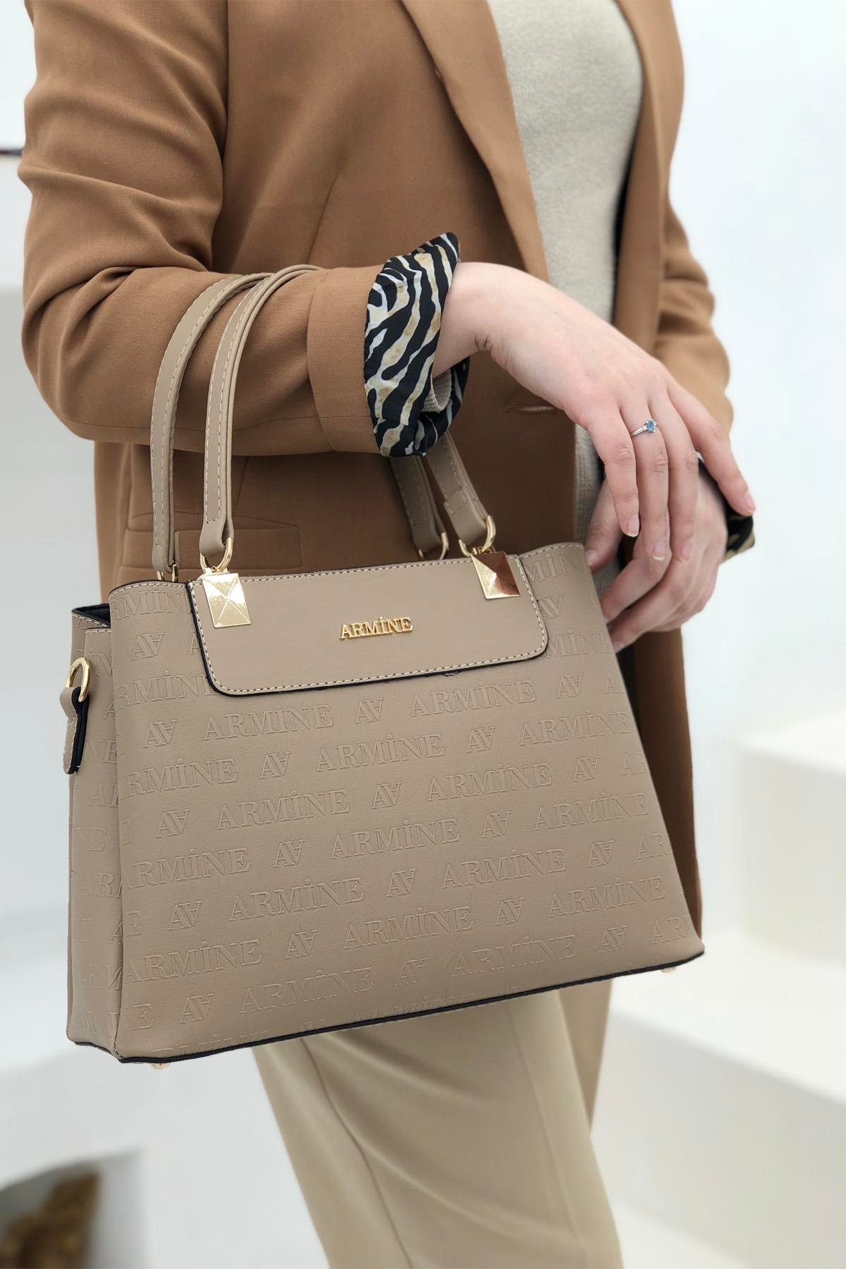 Armine Çanta 206 Vizon Lazer