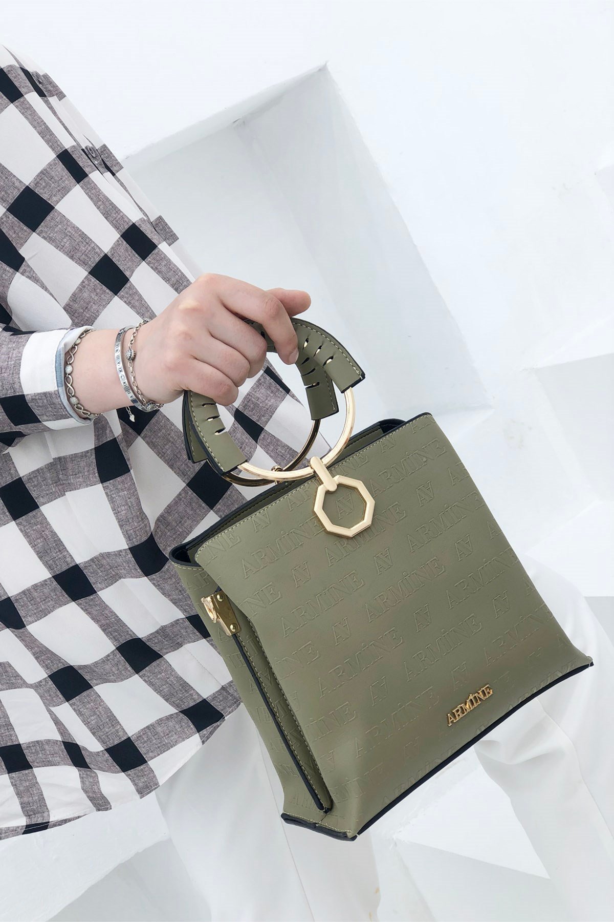 Armine Çanta 260 Haki Lazer