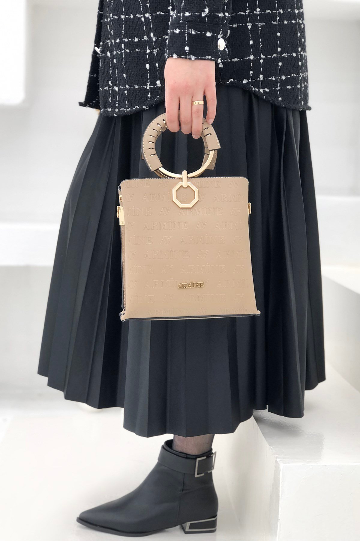 Armine Çanta 260 Vizon Lazer