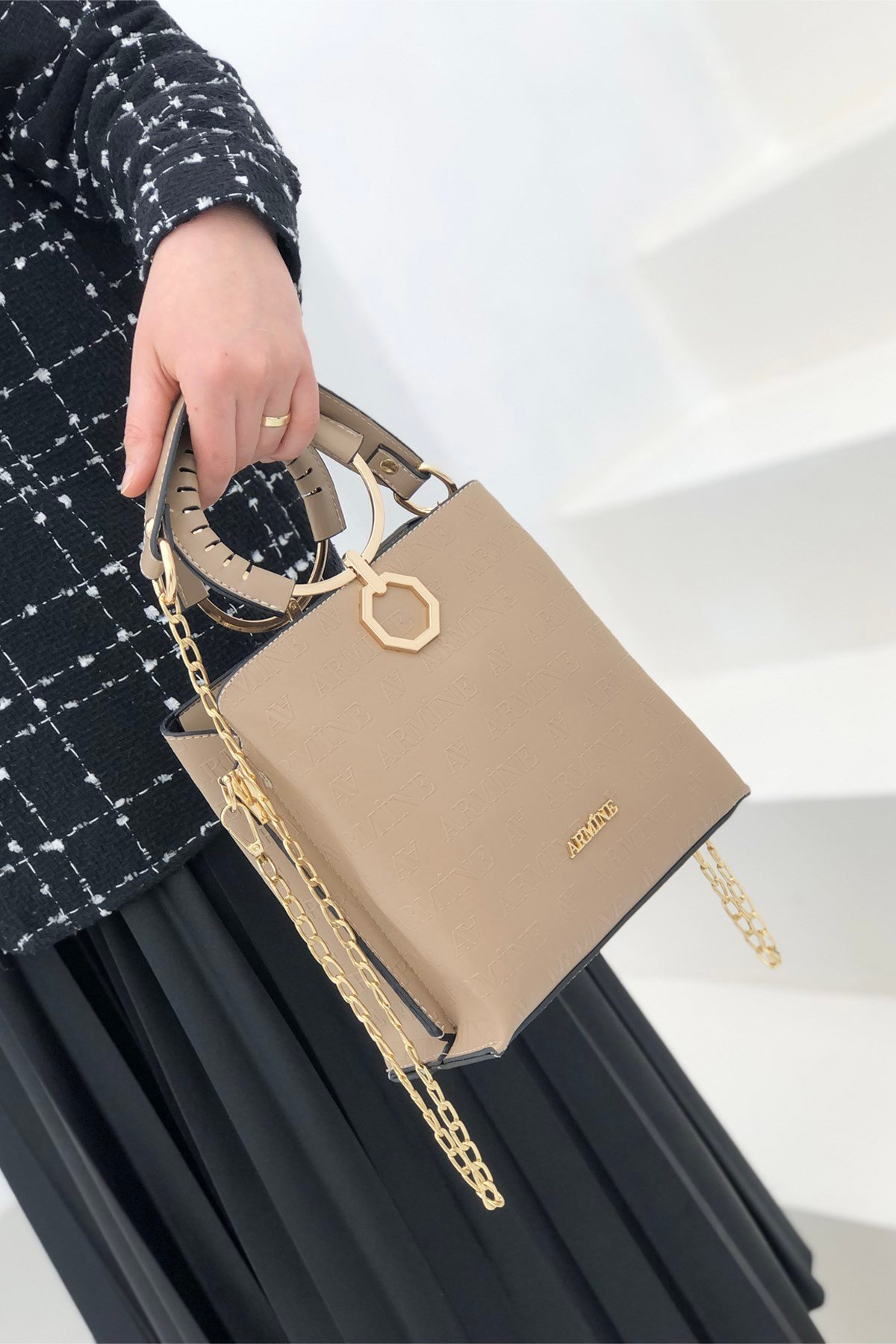 Armine Çanta 260 Vizon Lazer