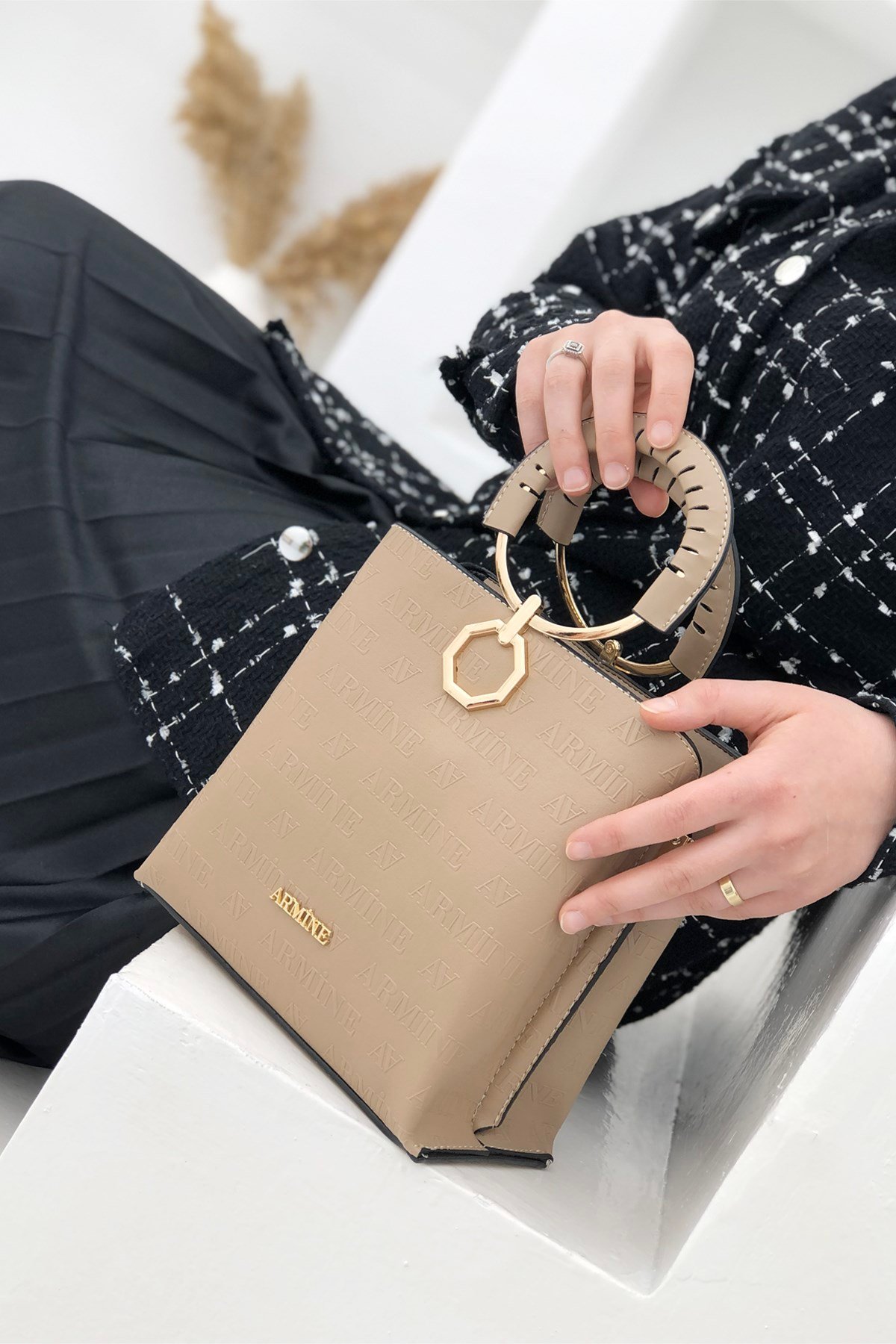 Armine Çanta 260 Vizon Lazer