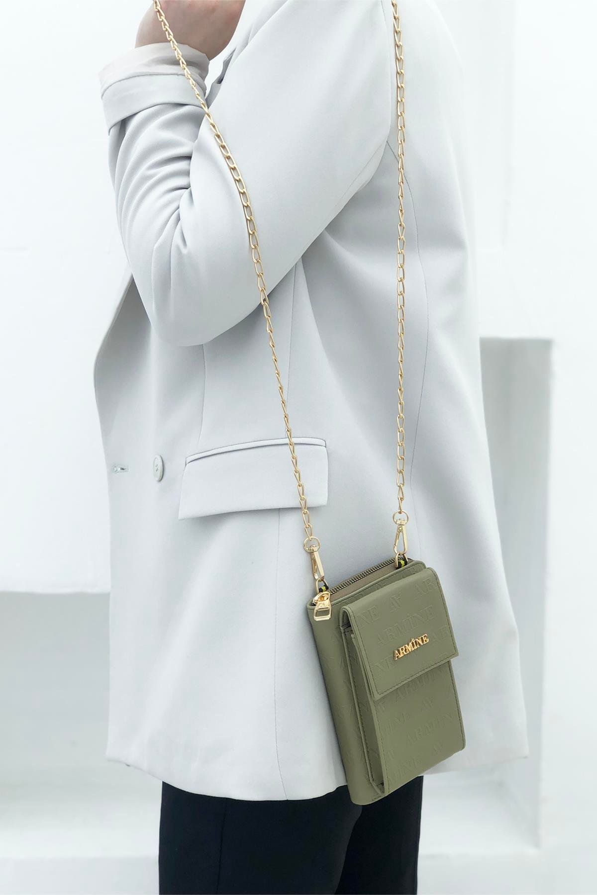 Armine Çanta 265 Haki Lazer