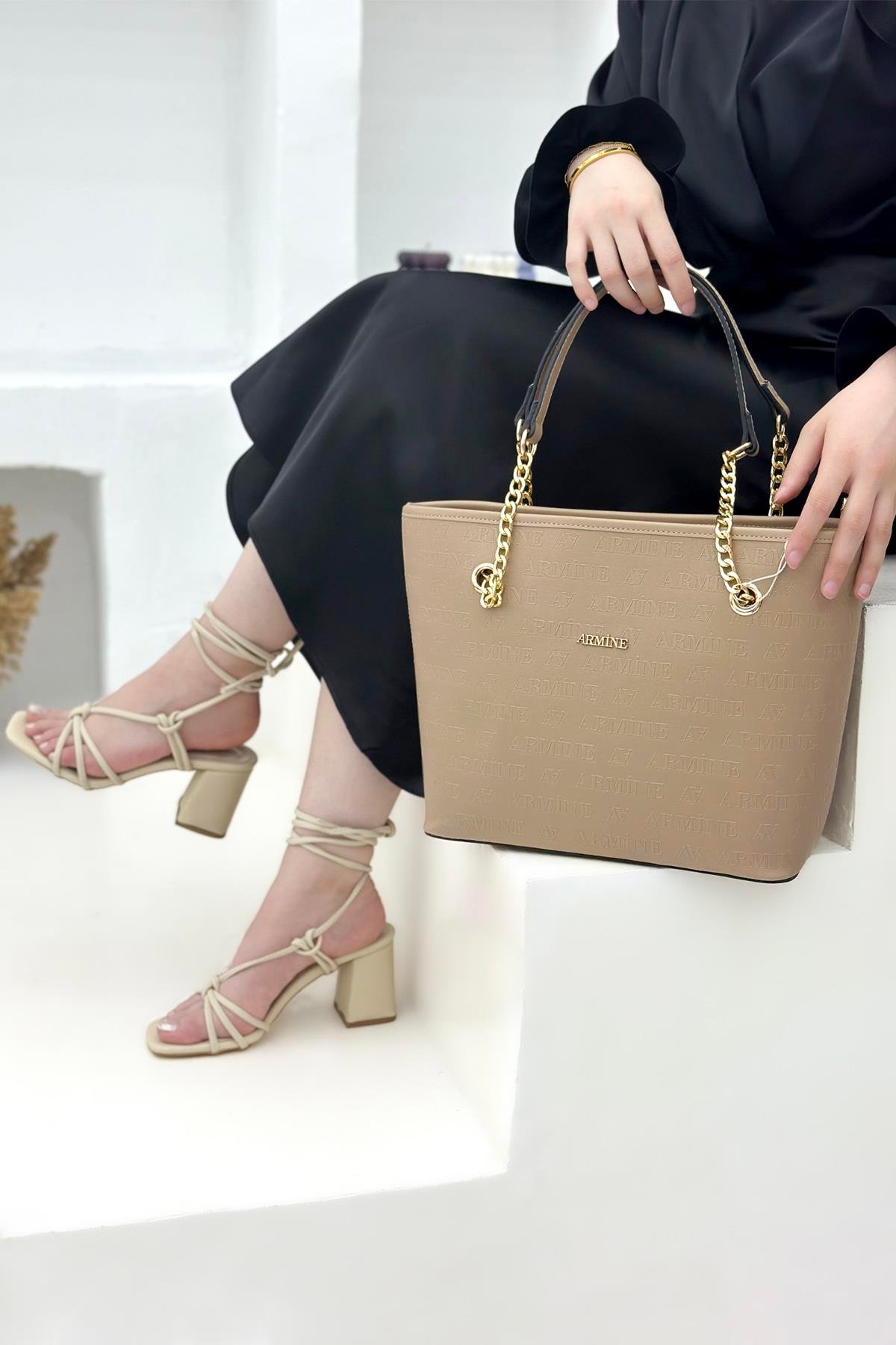 Armine Çanta 271 Vizon Lazer