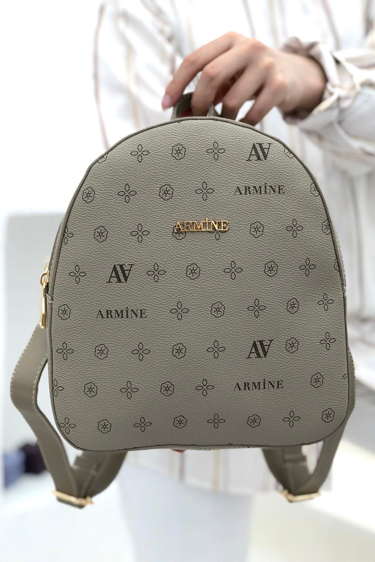 Armine Çanta 336 Vizon Baskılı