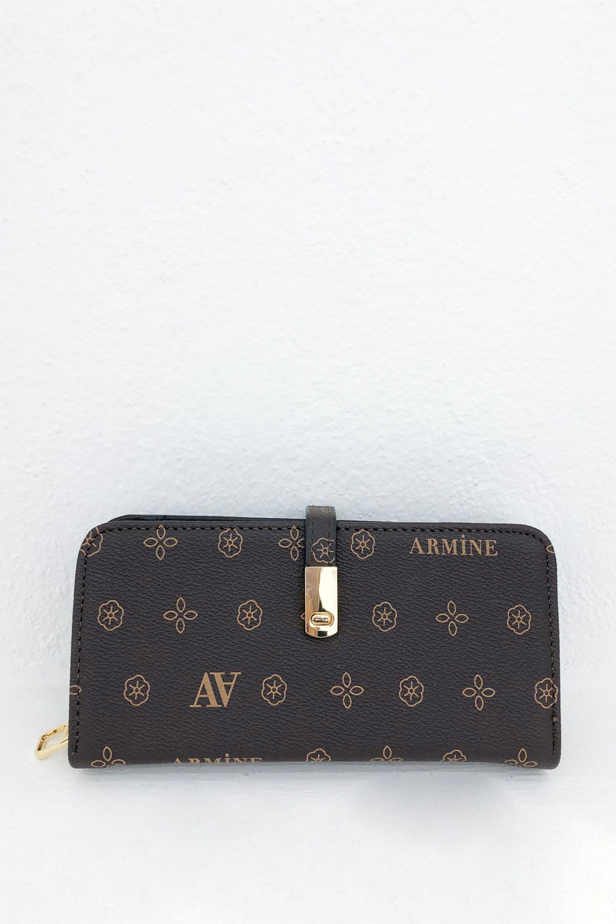 Armine Cüzdan C02 Kahve Baskılı