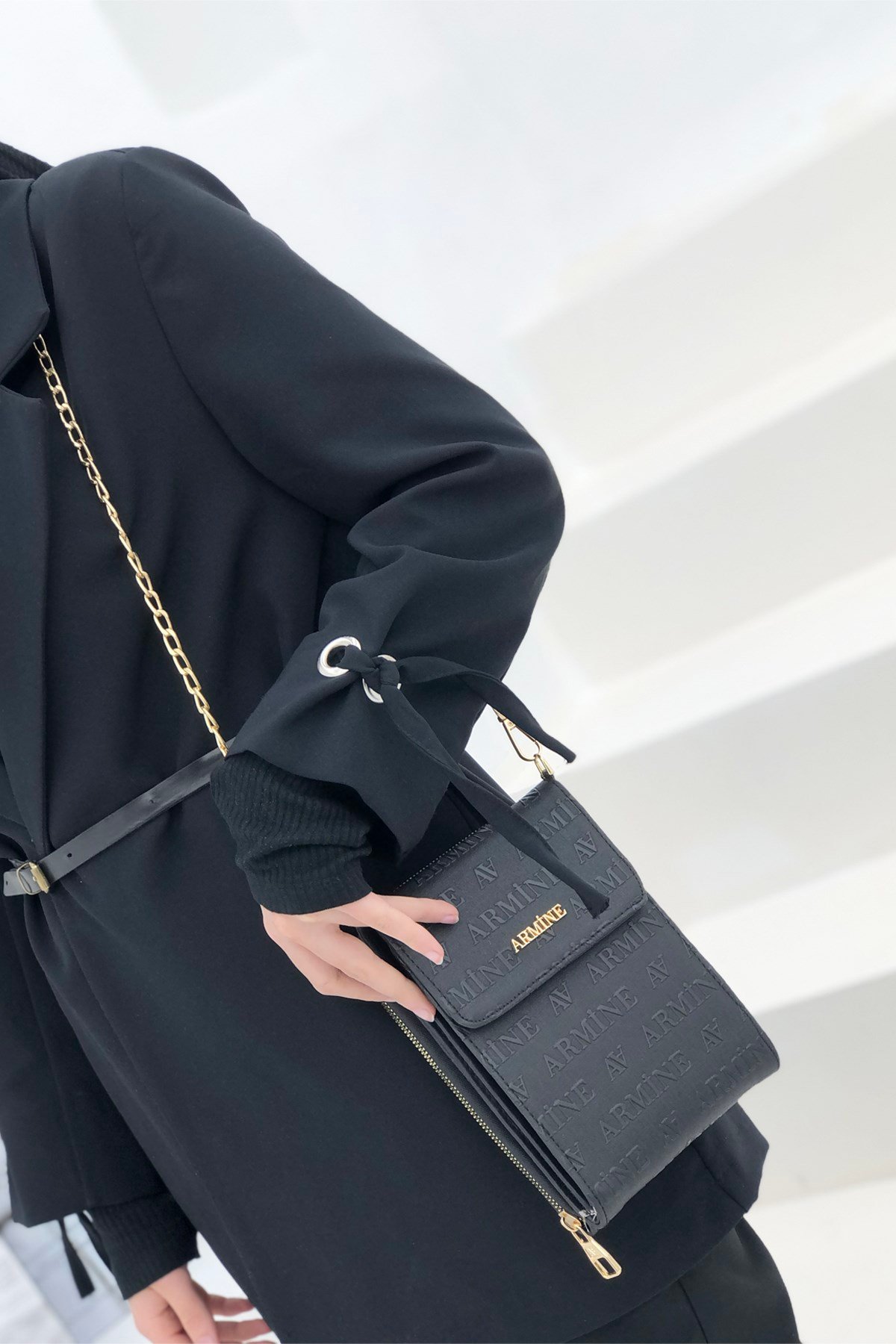 Armine Zincirli Çanta 266 Syh Lazer