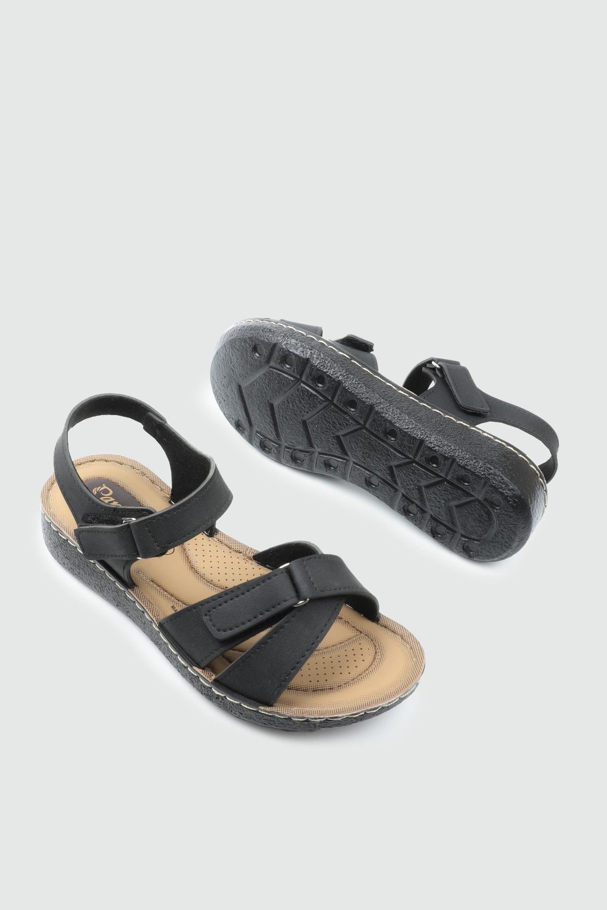 AVOX 25Y 6401 Kadın Sandalet Siyah