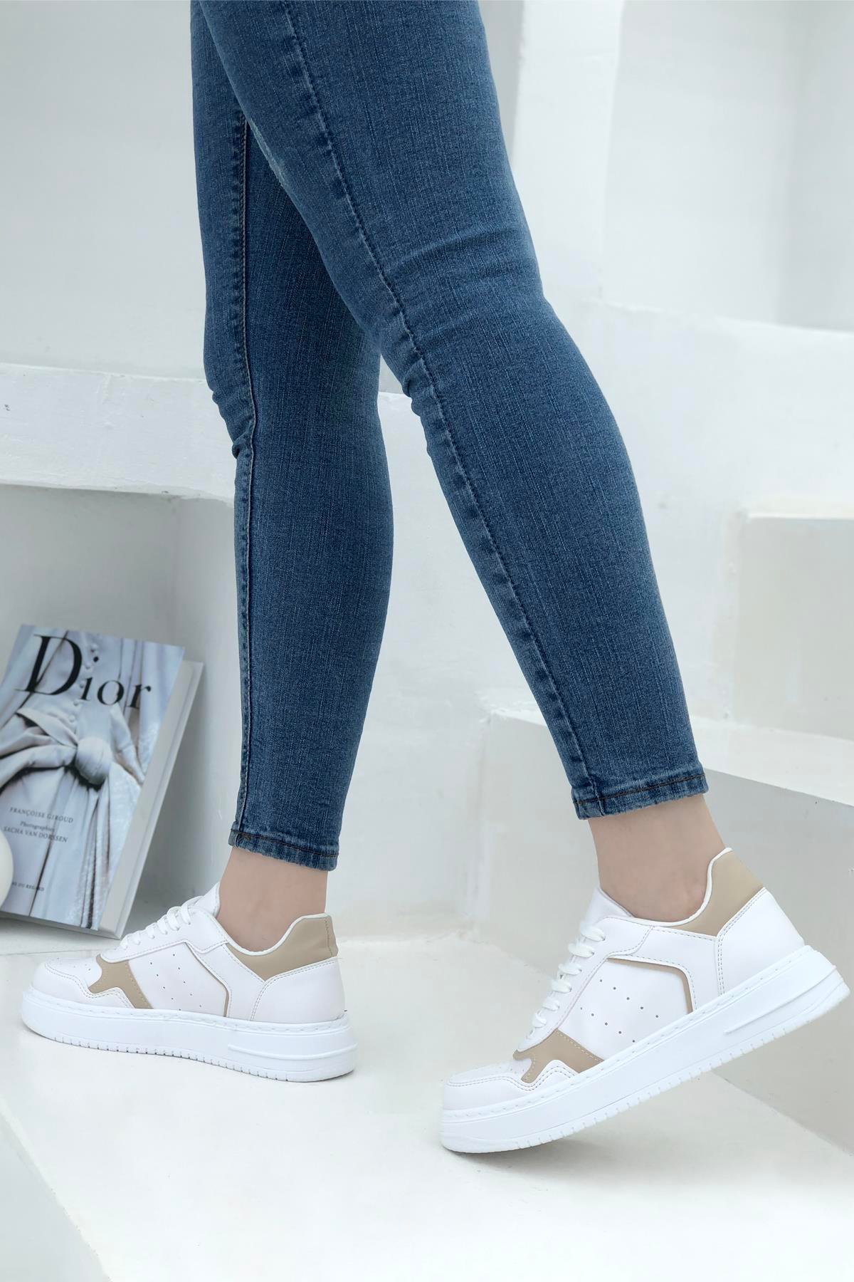 Beinsteps Camelia Kadın Sneaker Beyaz Nut