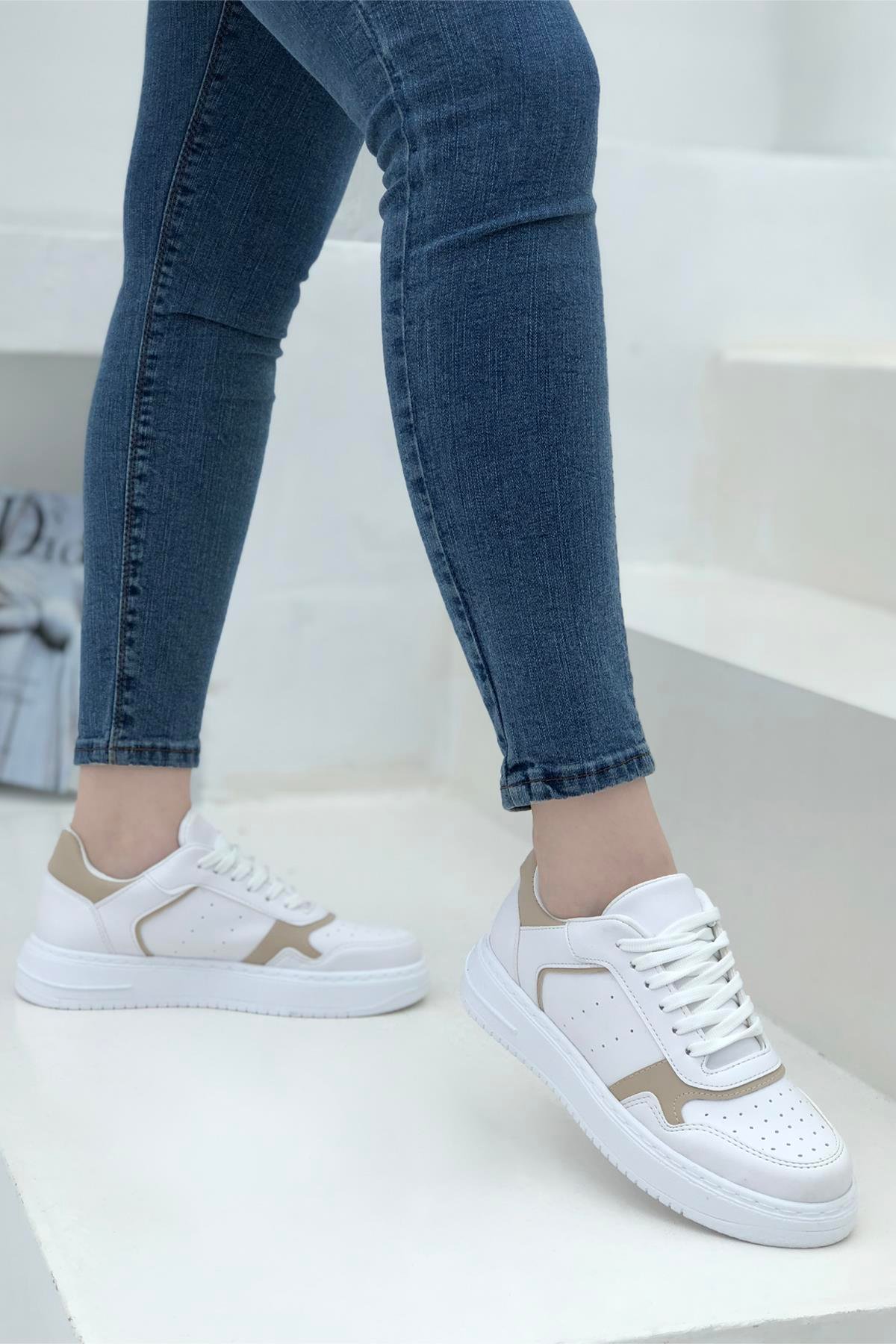 Beinsteps Camelia Kadın Sneaker Beyaz Nut