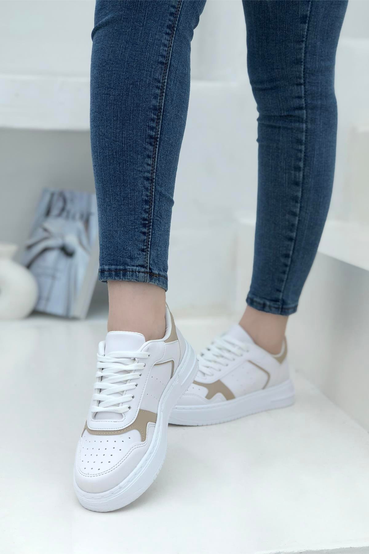 Beinsteps Camelia Kadın Sneaker Beyaz Nut