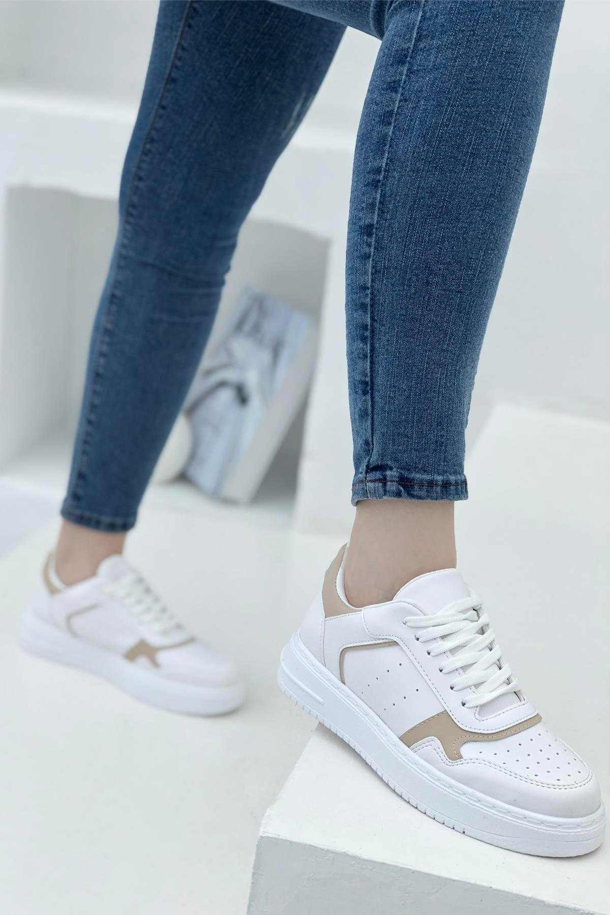 Beinsteps Camelia Kadın Sneaker Beyaz Nut