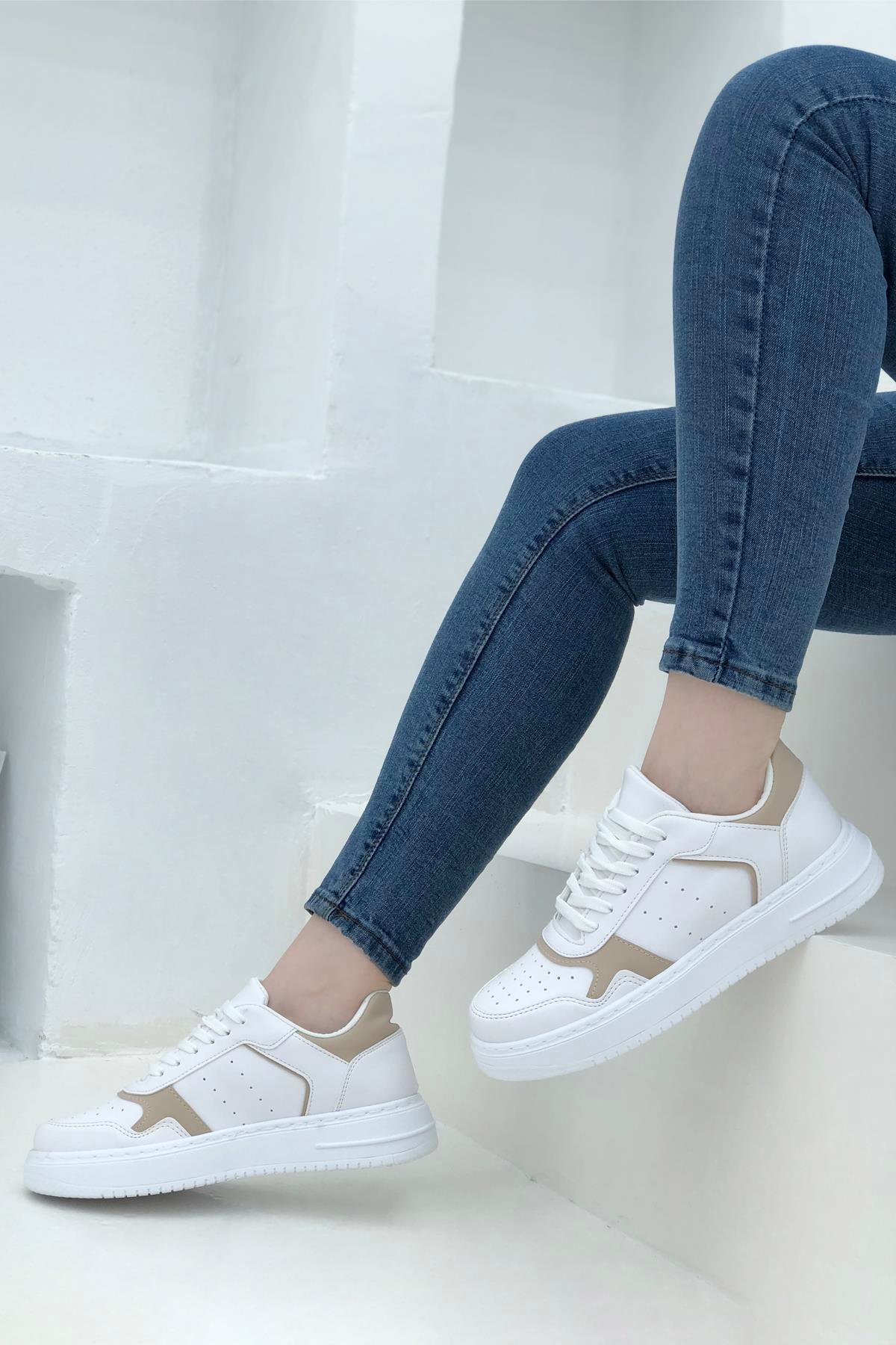 Beinsteps Camelia Kadın Sneaker Beyaz Nut