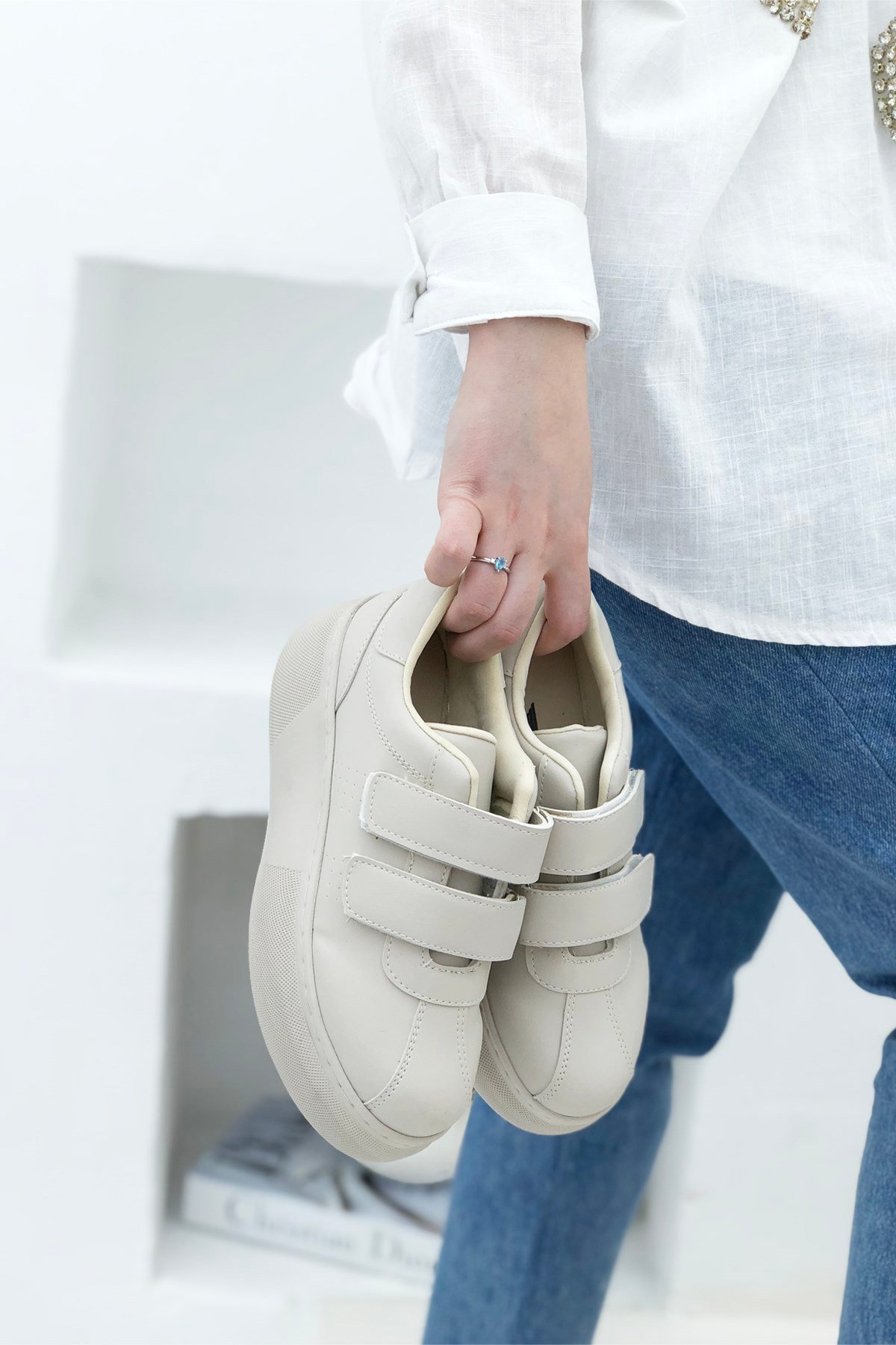Beinsteps Helen Kalın Taban Kadın Sneaker Bej