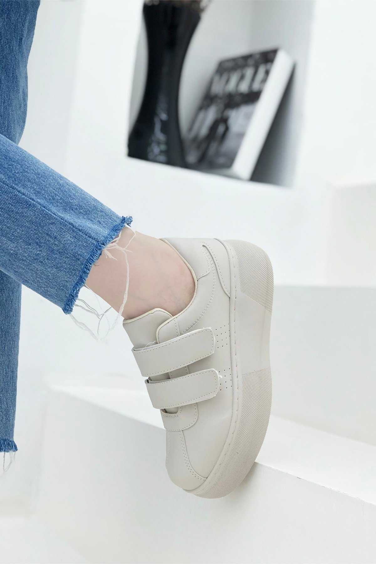 Beinsteps Helen Kalın Taban Kadın Sneaker Bej