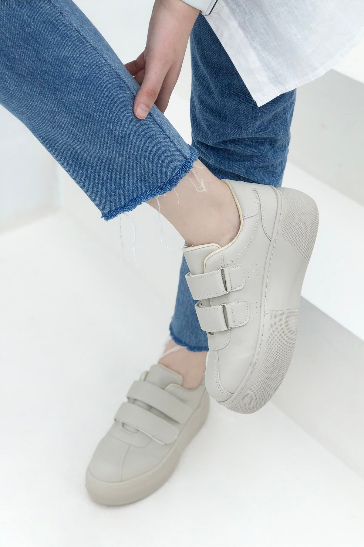Beinsteps Helen Kalın Taban Kadın Sneaker Bej