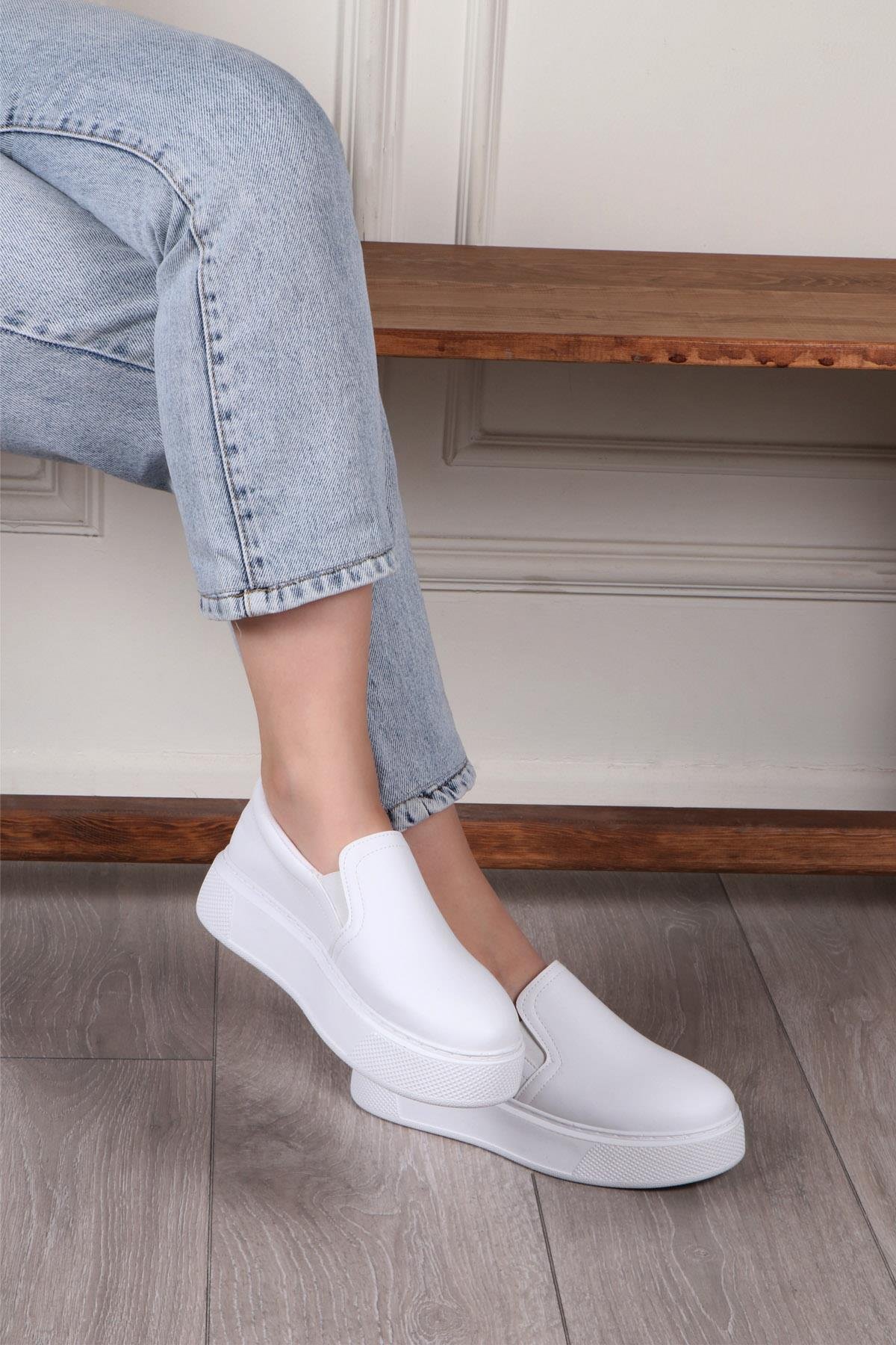 BEINSTEPS Ş-4 Kadın Sneaker Beyaz