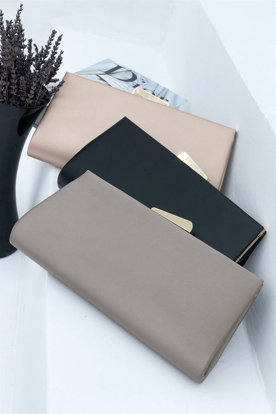 Çanta Gececi 004 Kadın Vizon Saten