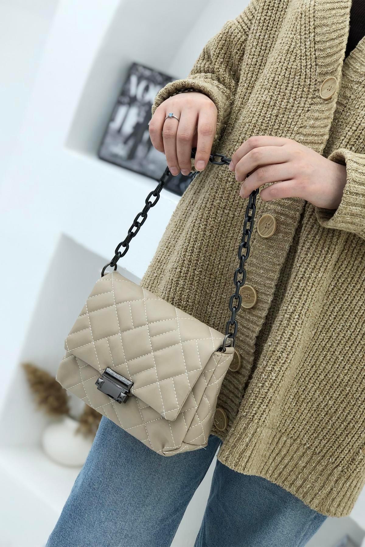 Çanta Mimoza 8185 Kadın Krem