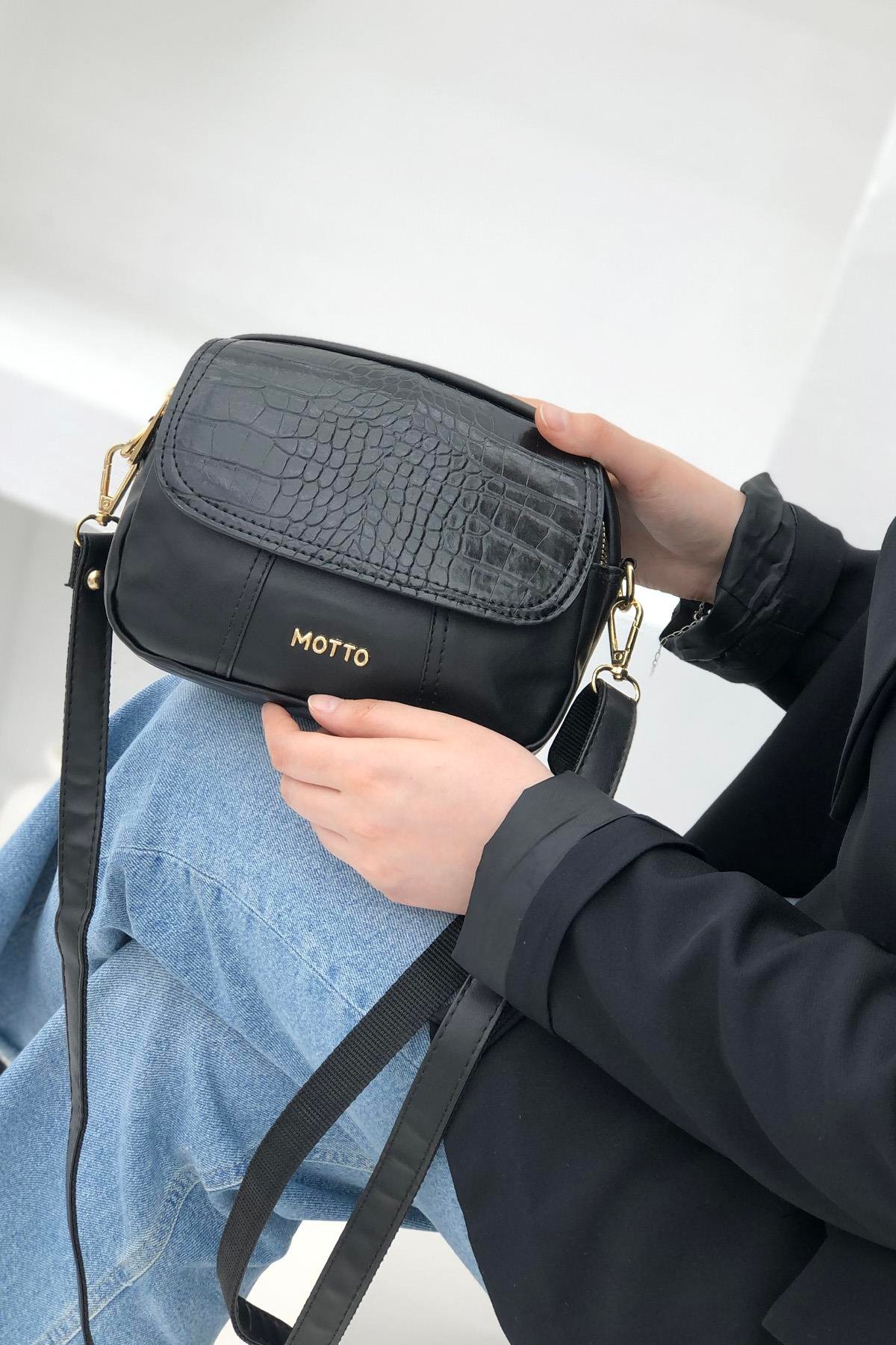 ÇANTA VARONA 1325 BAYAN Siyah Anakonda