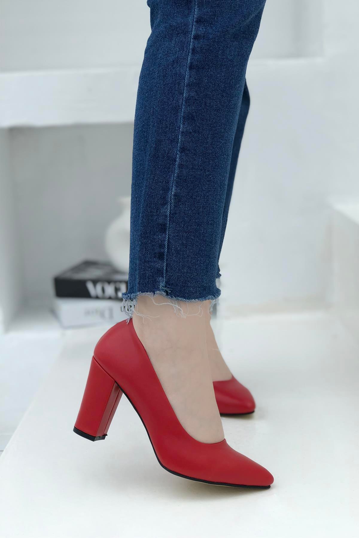CARLA BELLA N-2600 Kadın Ayakkabı Kırmızı