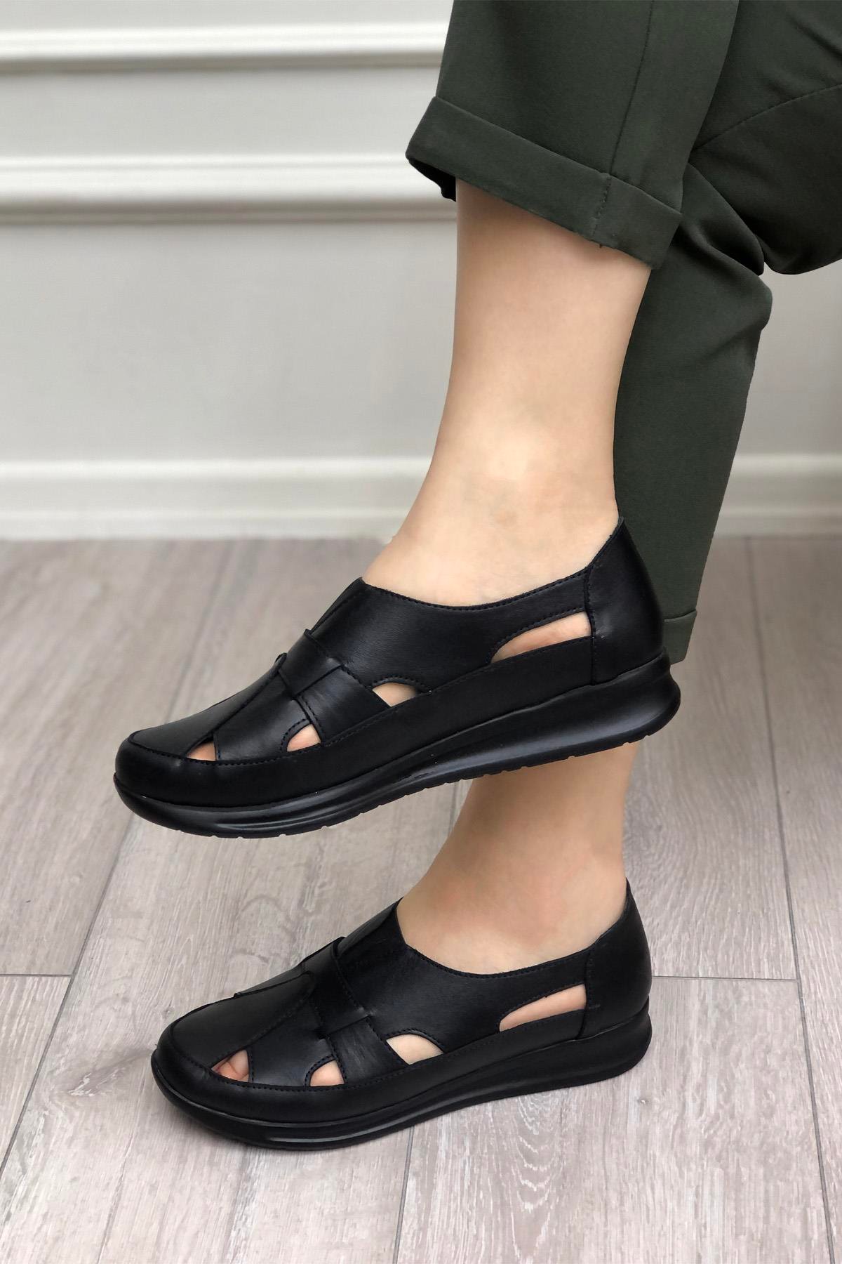 Cityzen 341 Kadın Deri Ayakkabı Siyah