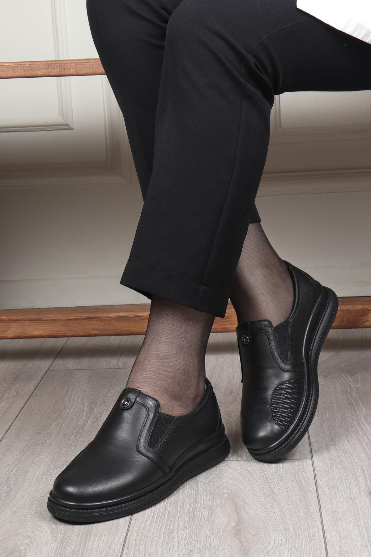 Cityzen FB-8609 Kadın Deri Ayakkabı Siyah