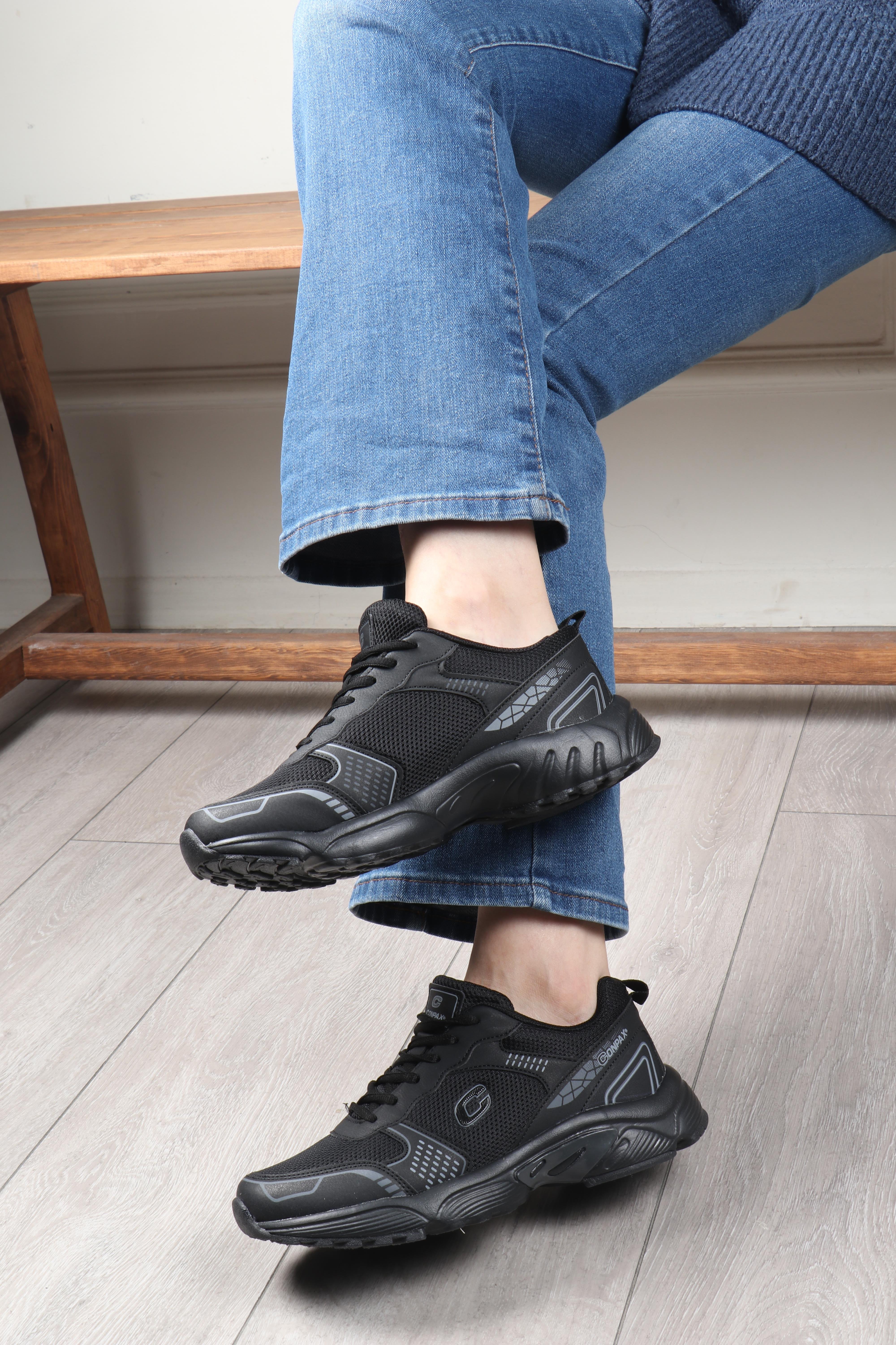 CONPAX 1501 Kadın Spor Ayakkabı Siyah Füme