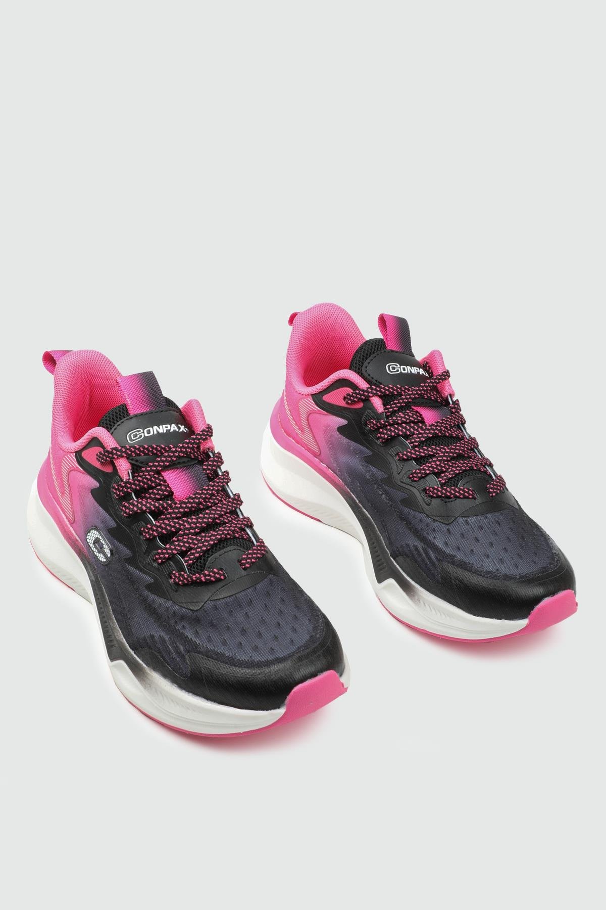 CONPAX 25Y 5917 Kadın Spor Ayakkabı Siyah Fuşya