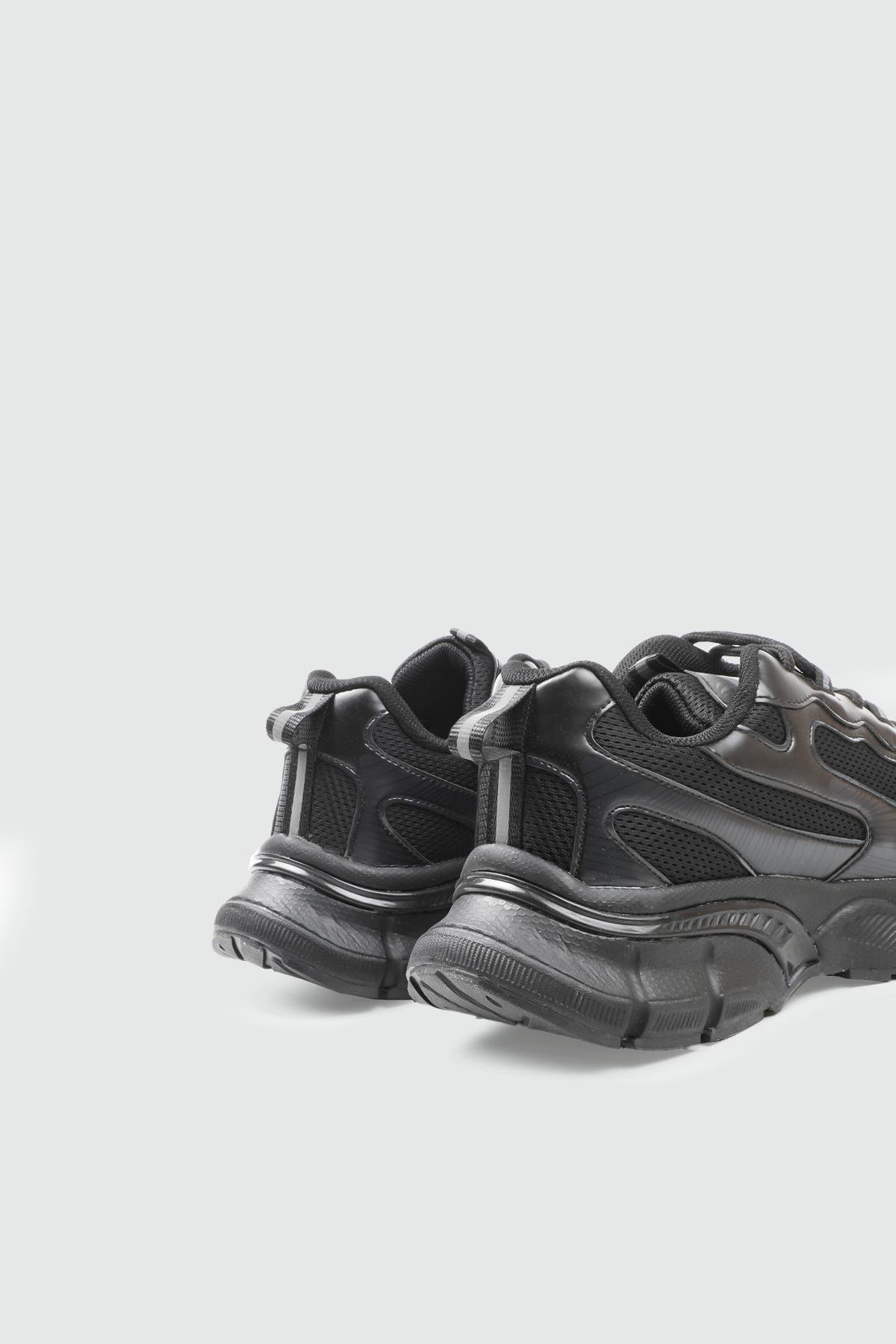 CONPAX 5905 Kadın Spor Ayakkabı Siyah Antrasit