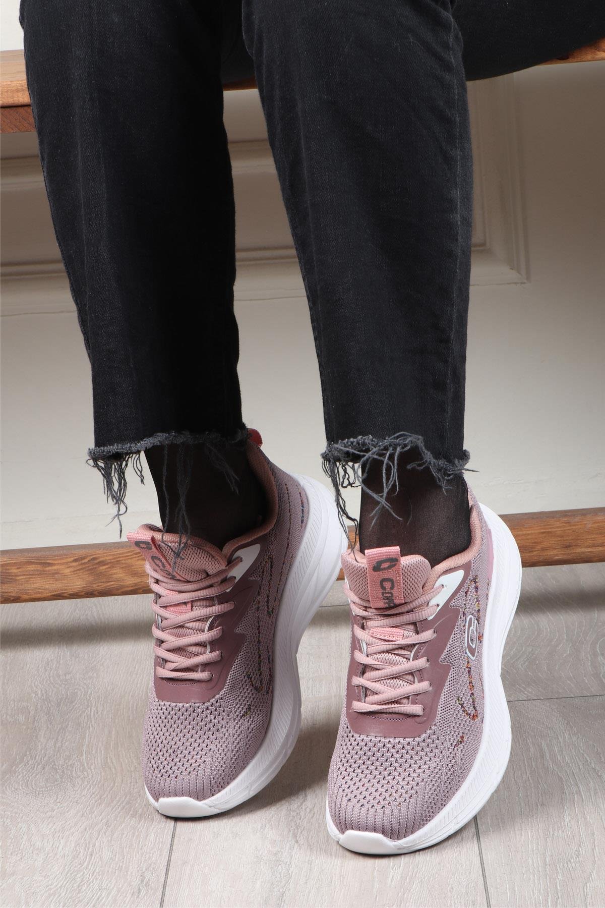 CONPAX 5907 Kadın Spor Ayakkabı Gül Kurusu