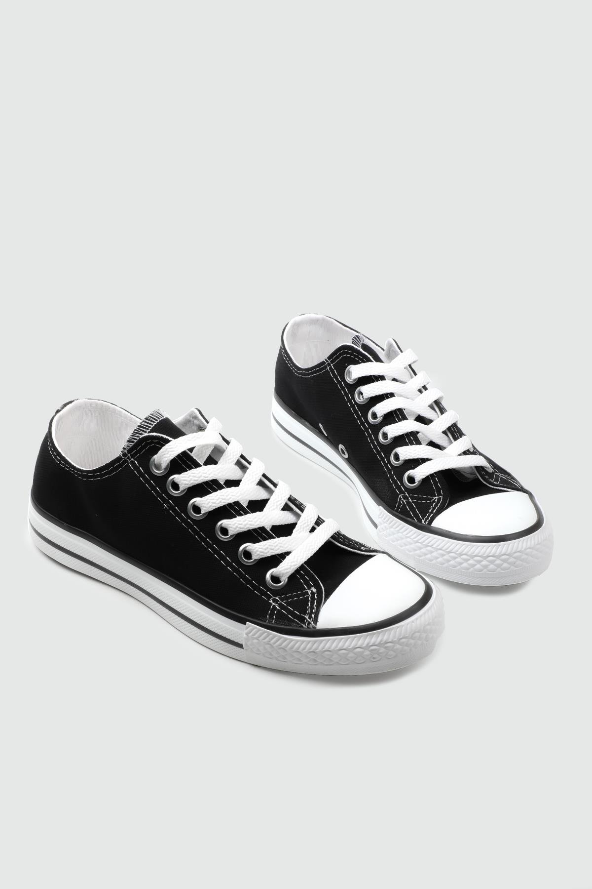 Conversy 25Y-20 Kısa İnce Taban Unisex Spor Siyah