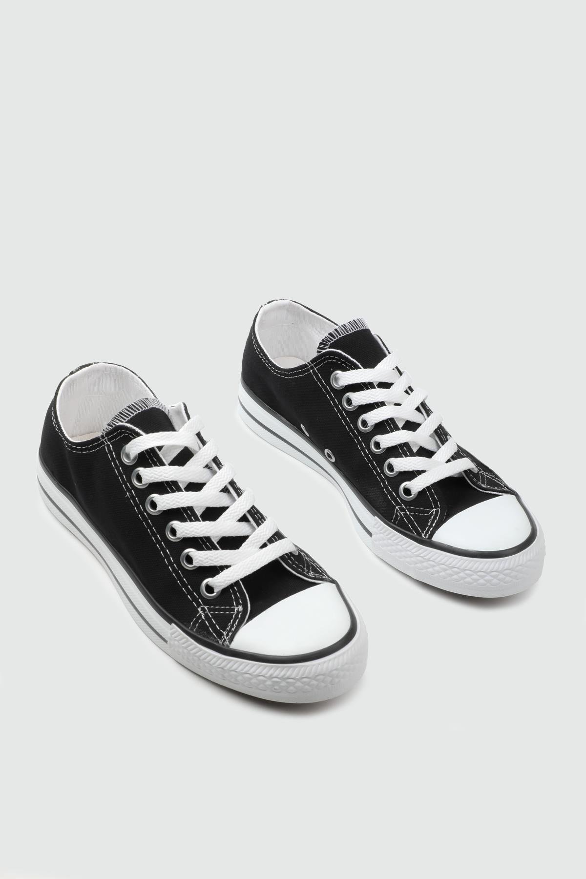 Conversy 25Y-20 Kısa İnce Taban Unisex Spor Siyah