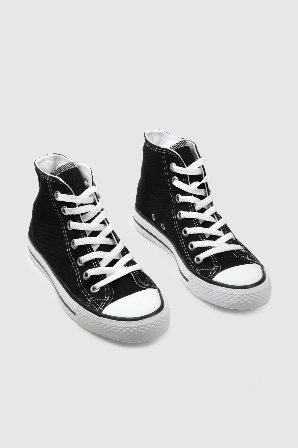 Conversy 25Y-21 Uzun İnce Taban Unisex Spor Siyah