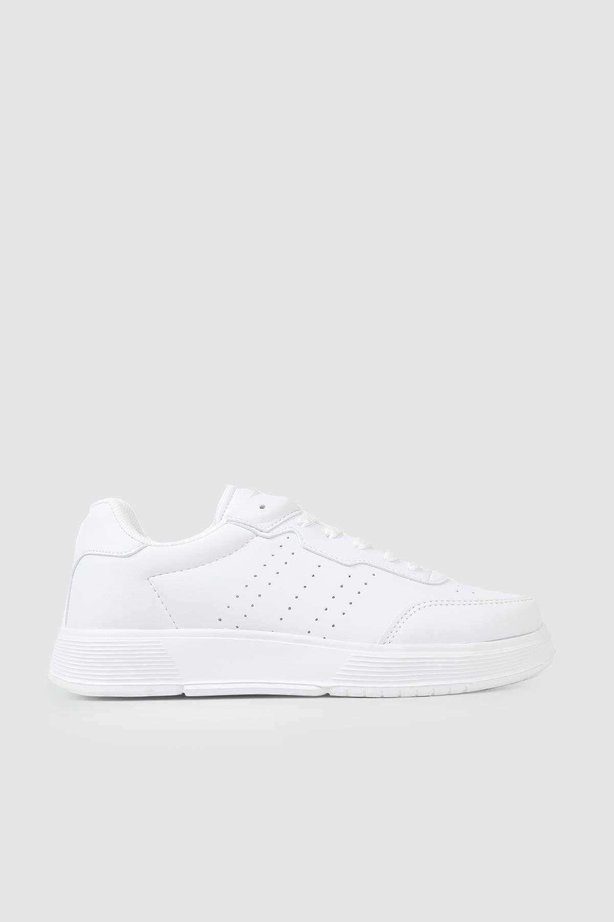 DARKSTEP 158 Kadın Cilt Spor Ayakkabı Beyaz