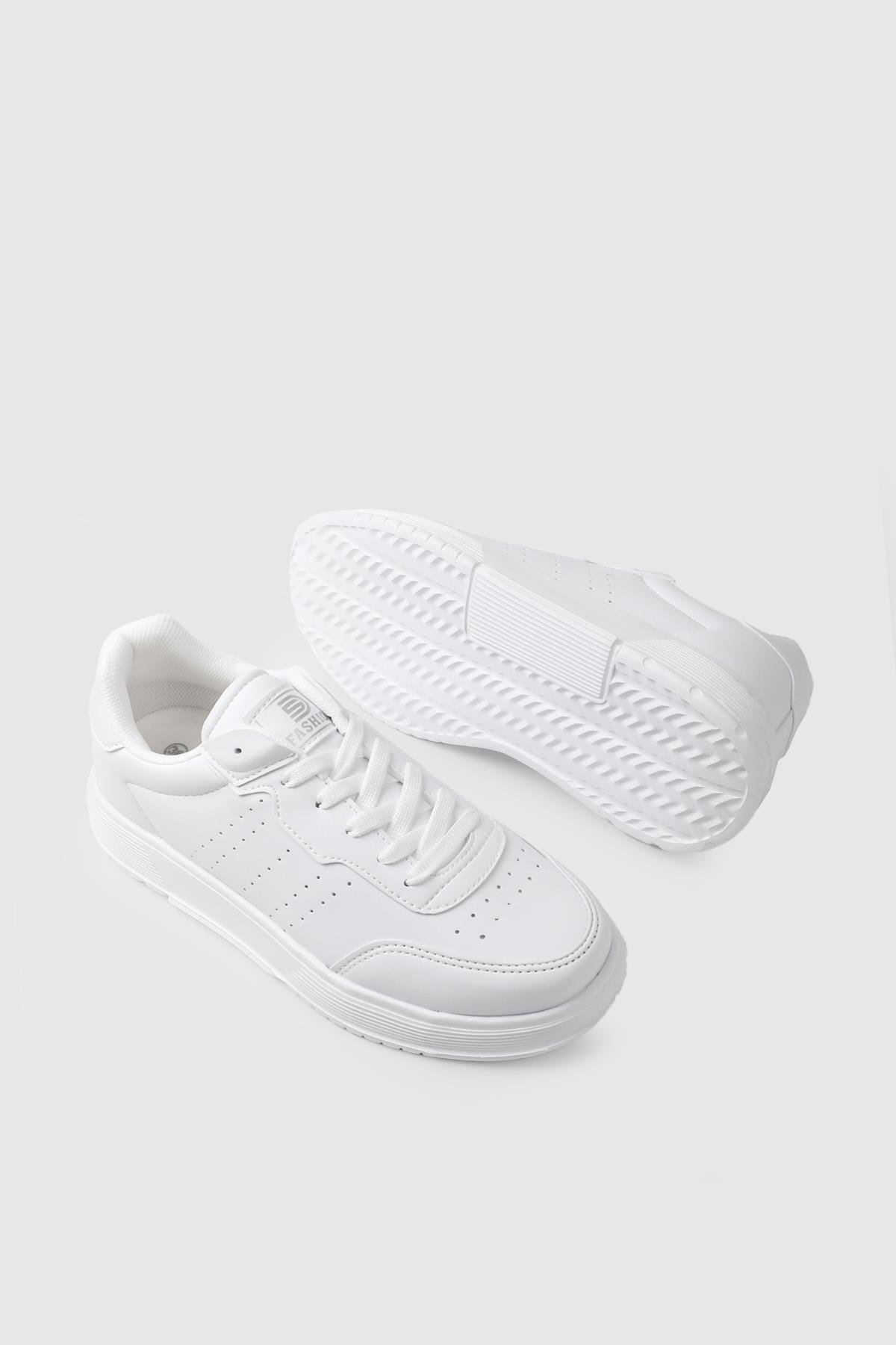 DARKSTEP 158 Kadın Cilt Spor Ayakkabı Beyaz