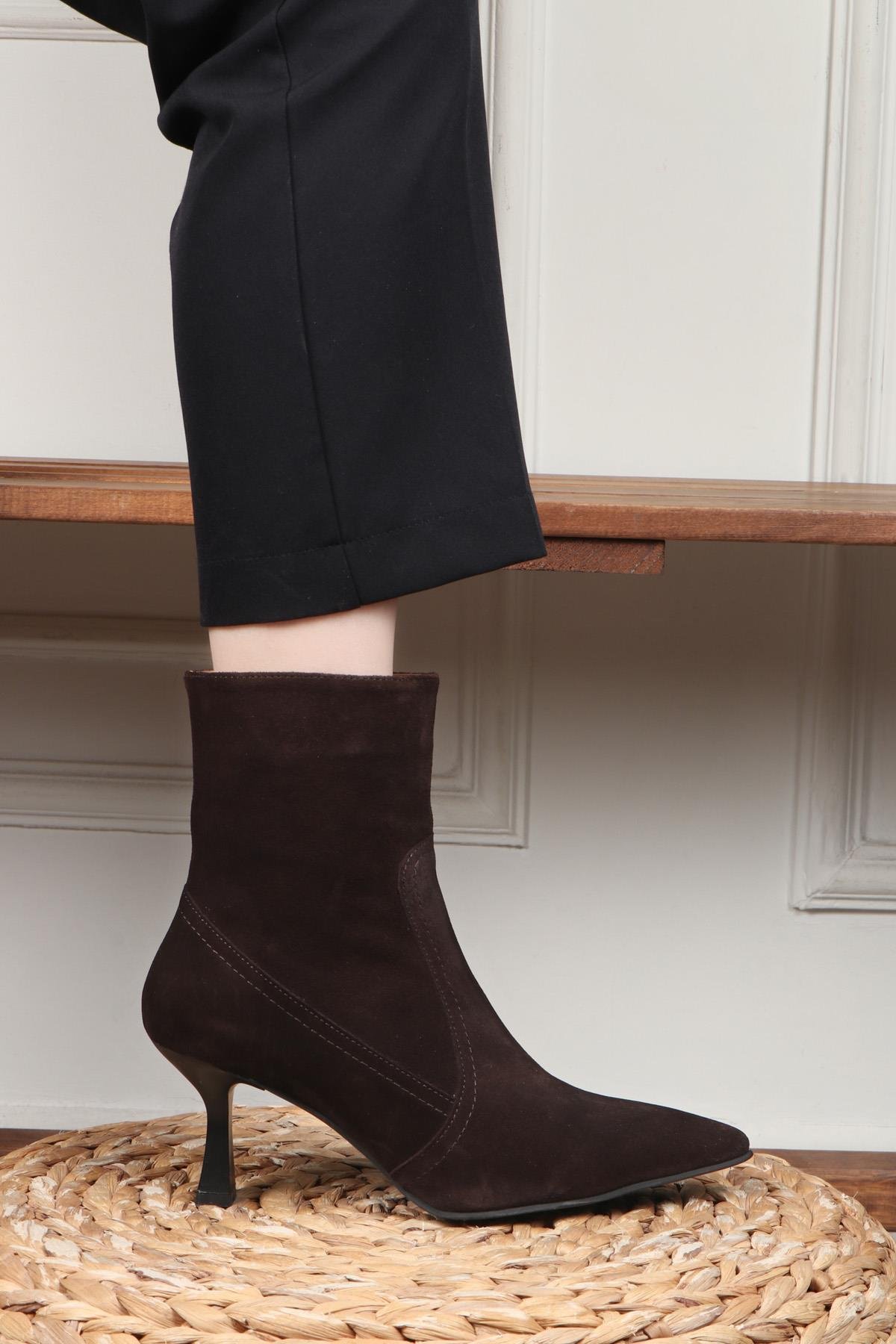 Disparita DS-60 Kadın Bot Kahve Süet