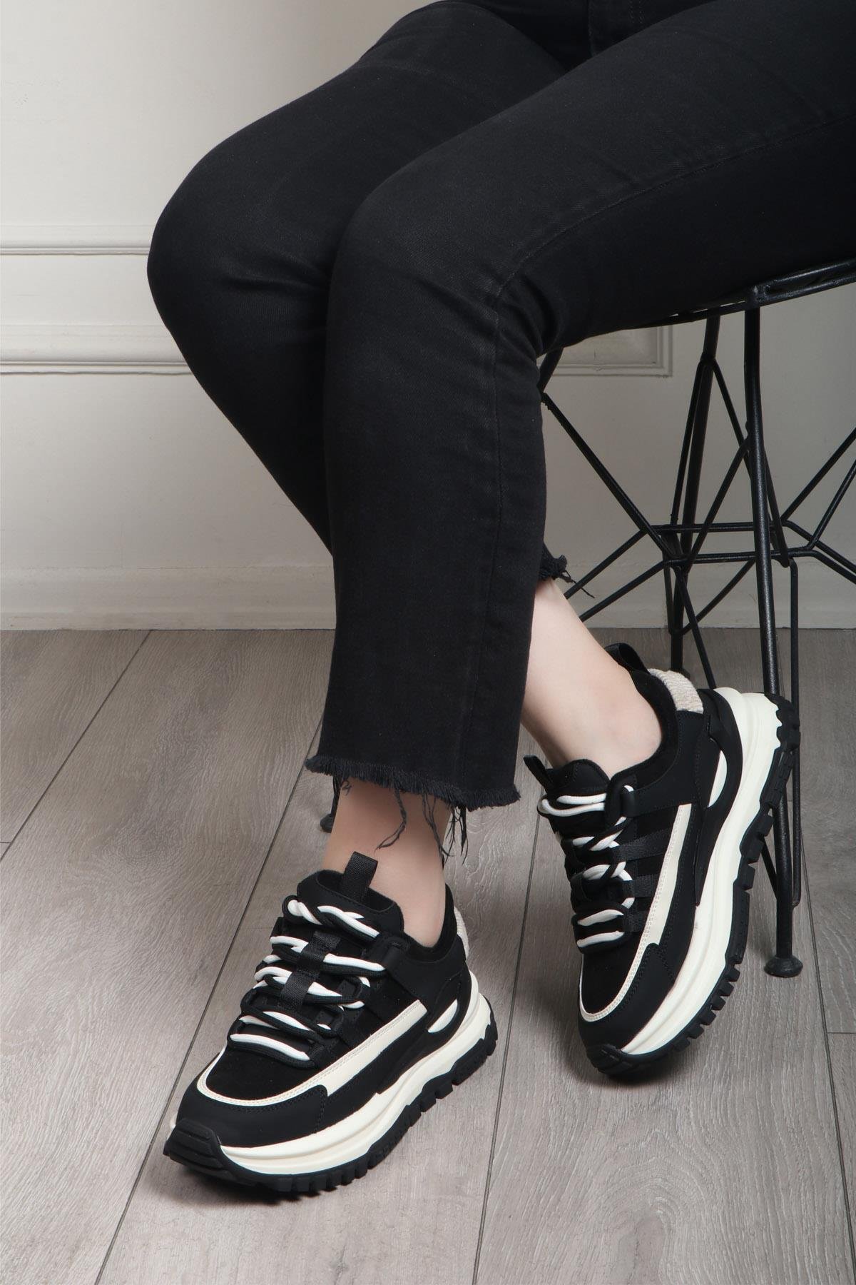 GUJA 24K-331 Kadın Spor Ayakkabı Siyah